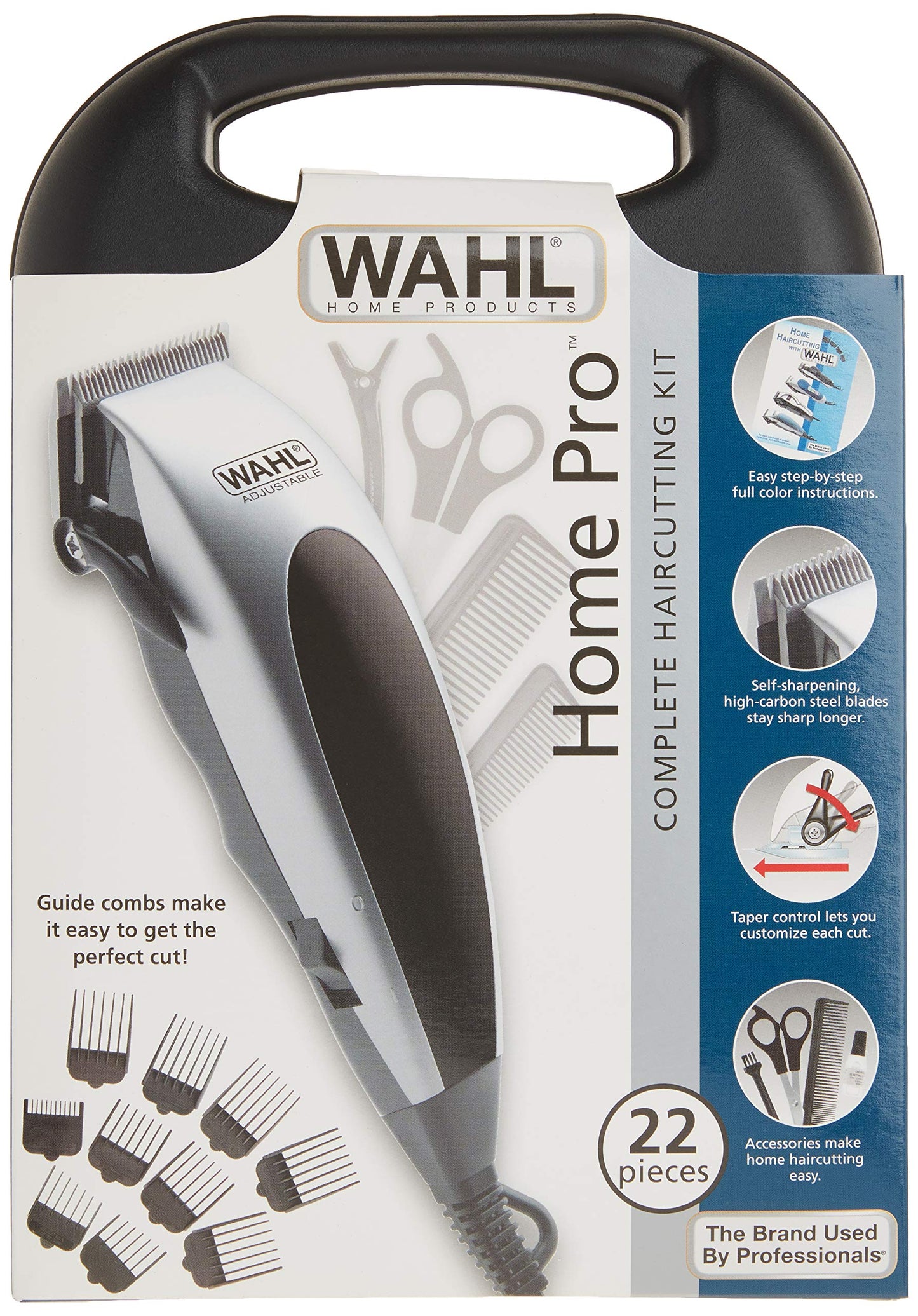 Light Gray Wahl 9243-004N HomePro 22-Piece Complete Haircut Kit