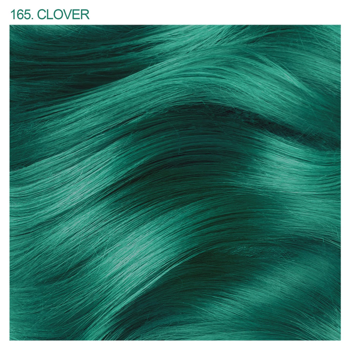 Dark Slate Gray Adore Semi Permanent Hair Color - Vegan and Cruelty-Free Hair Dye - 4 Fl Oz - 165 Clover (Pack of 3)