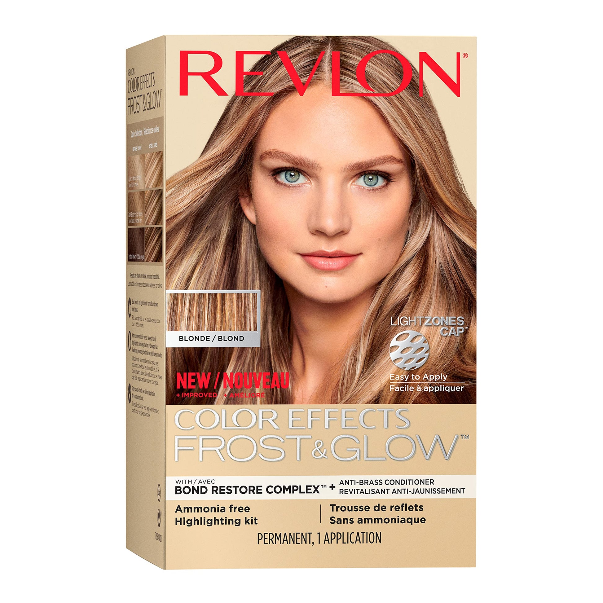 Peach Puff Revlon Color Effects Highlighting Kit, Permanent Hair Dye, For Balayage, Frosting, & Ombre Styling, Ammonia & Paraben Free, 20 Blonde, 8 Oz (Pack of 1)