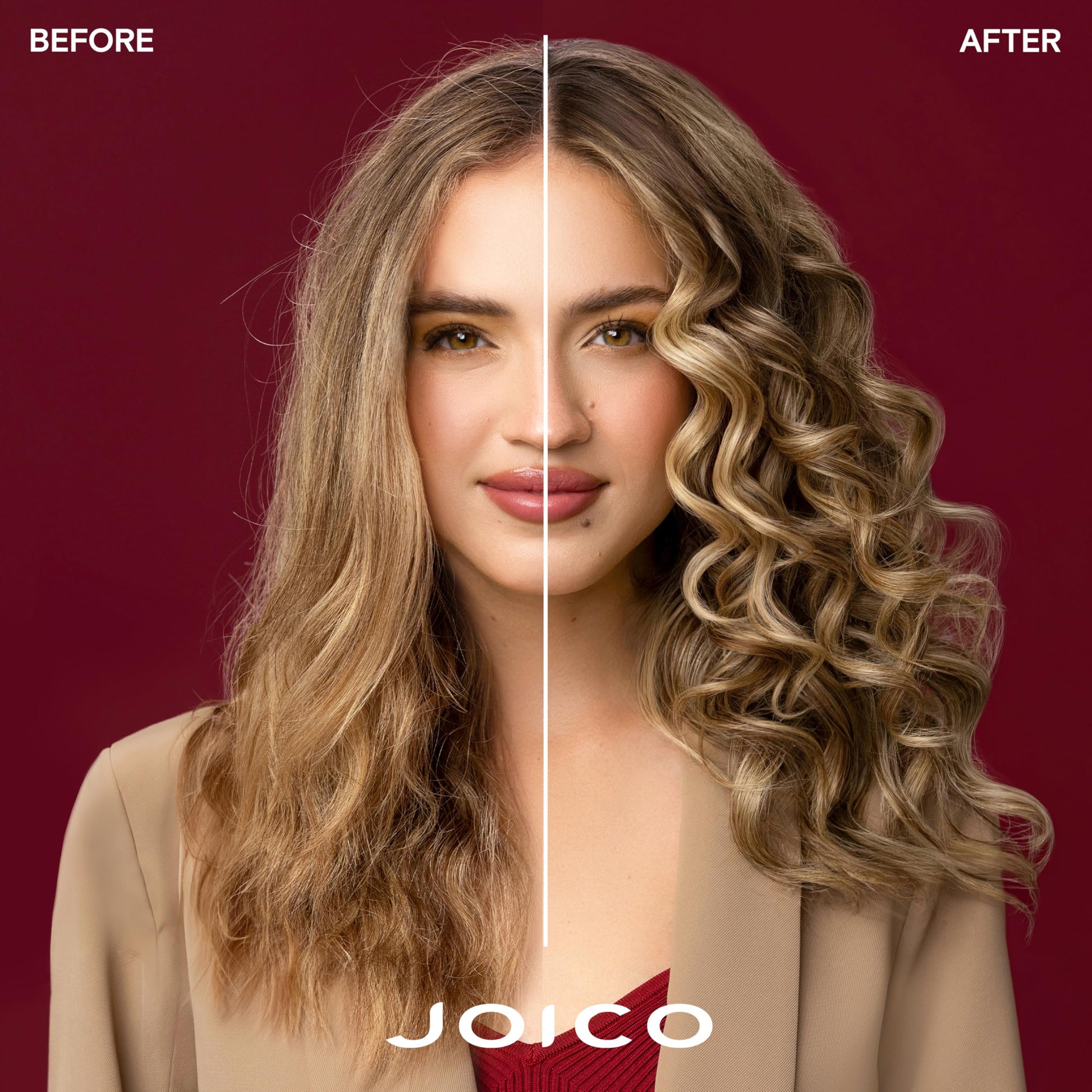 Dark Red Joico K-PAK Color Therapy Luster Lock Instant Shine & Repair Treatment | For Color-Treated Hair | Boost Color Vibrancy | Repair Breakage | With Keratin & Argan Oil | 5.1 Fl Oz