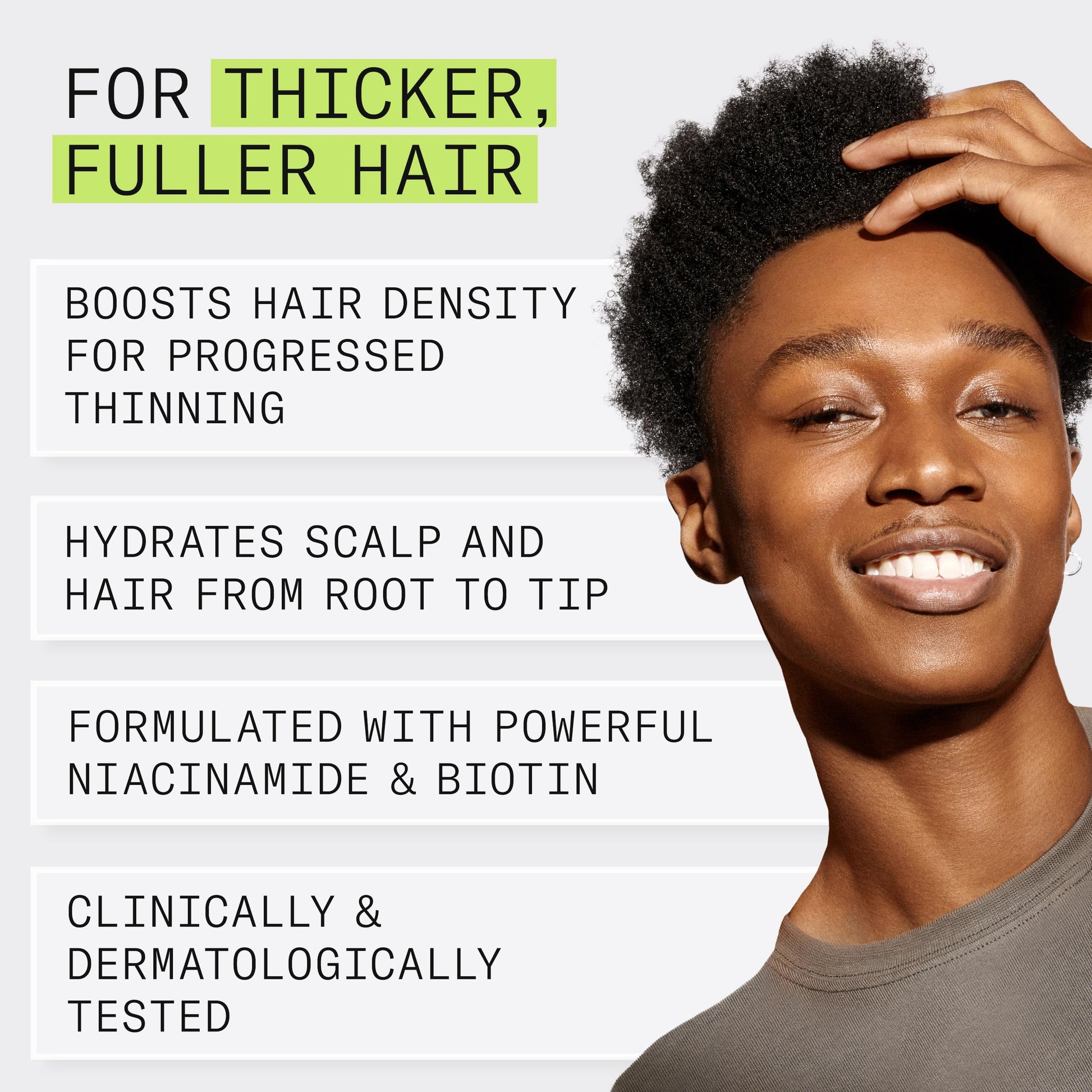 White Smoke Nioxin Scalp + Hair Thickening System 2 | For Natural Hair with Progressed Thinning | Boost Hair Density with Niacinamide & Biotin | Trial Size | 1 Month Supply