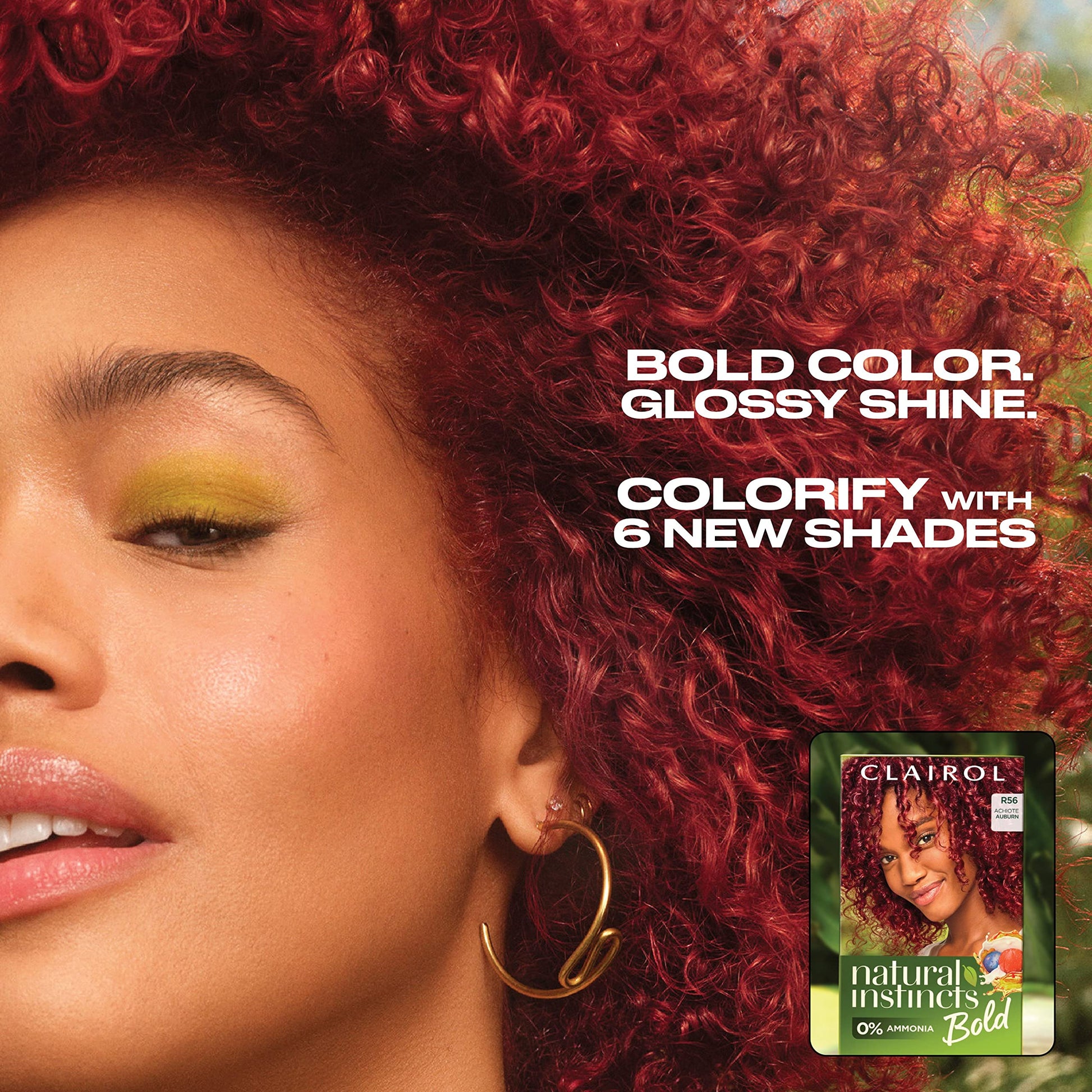 Dark Red Clairol Natural Instincts Bold Permanent Hair Dye, F66 Dragon Fuchsia Hair Color, Pack of 1