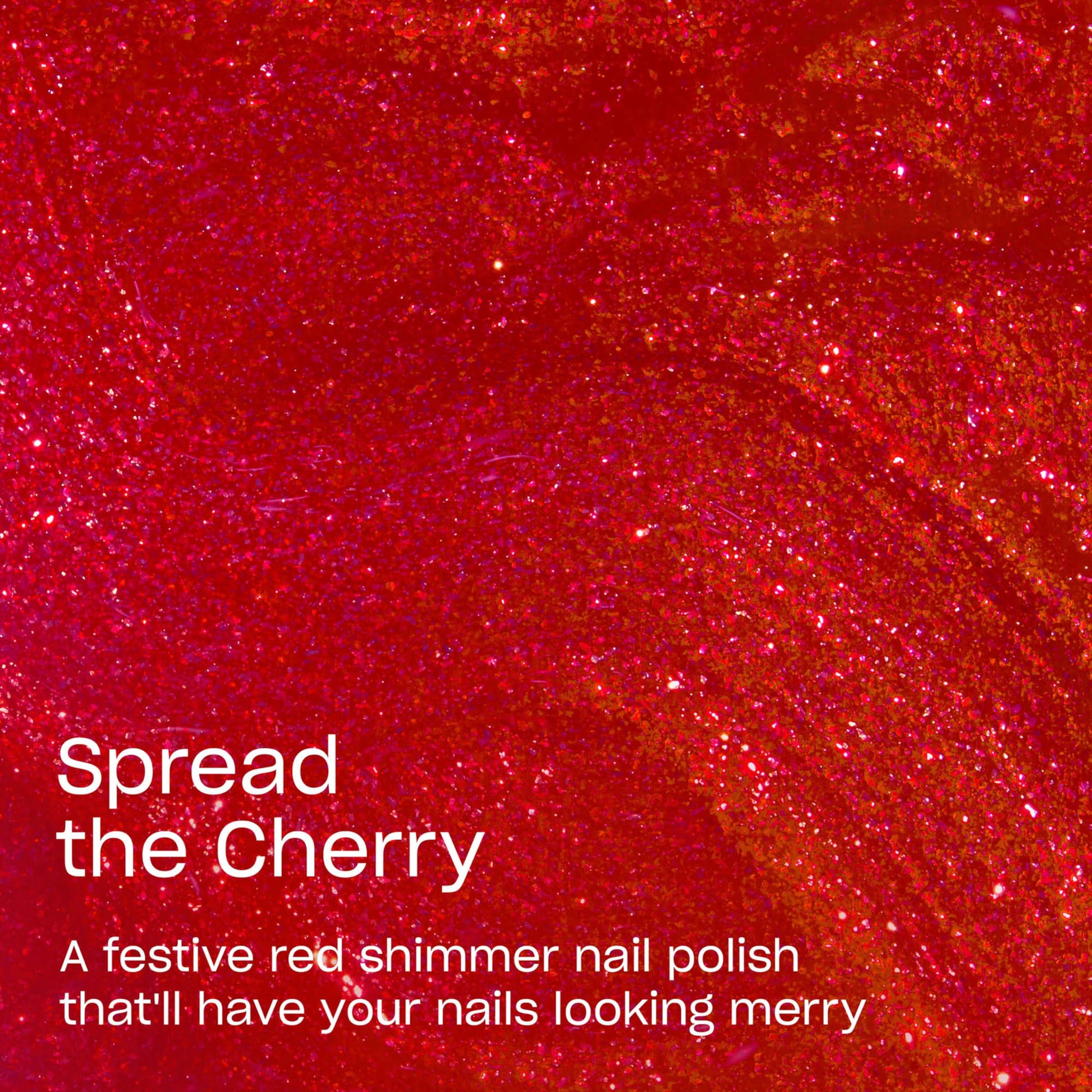Firebrick OPI Nail Lacquer Spread the Cherry | Opaque Bright Cherry Red Shimmer Chip Resistant Nail Polish | Good Enough to Treat Collection | Holiday 2025