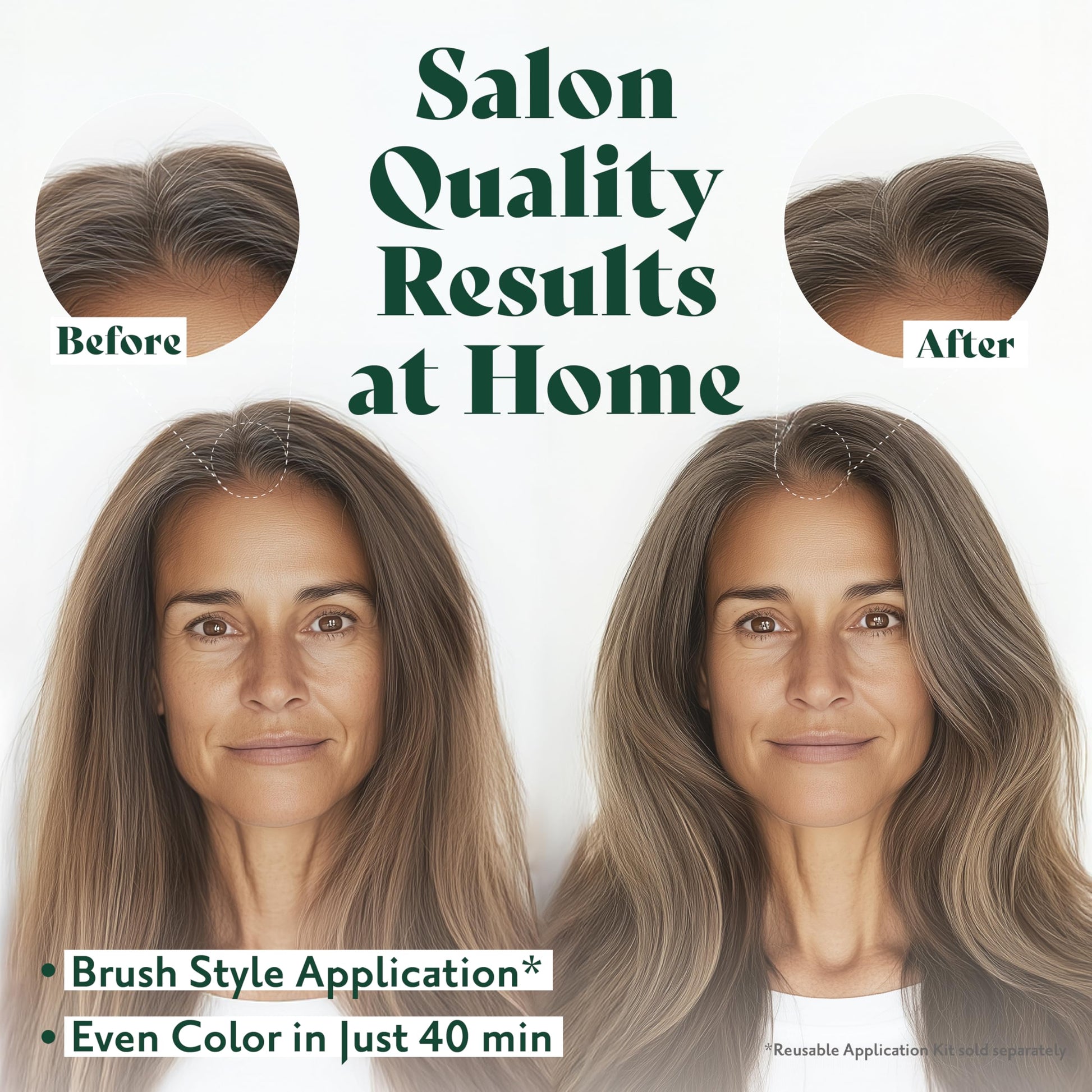 White Smoke Herbatint Permanent Hair Dye For Women - 7N Blonde - For Up To 100% Gray Coverage of Resistant Gray Hair - Ammonia-Free, Alcohol-Free & Vegan - Salon Influenced Hair Color 5.75 fl oz
