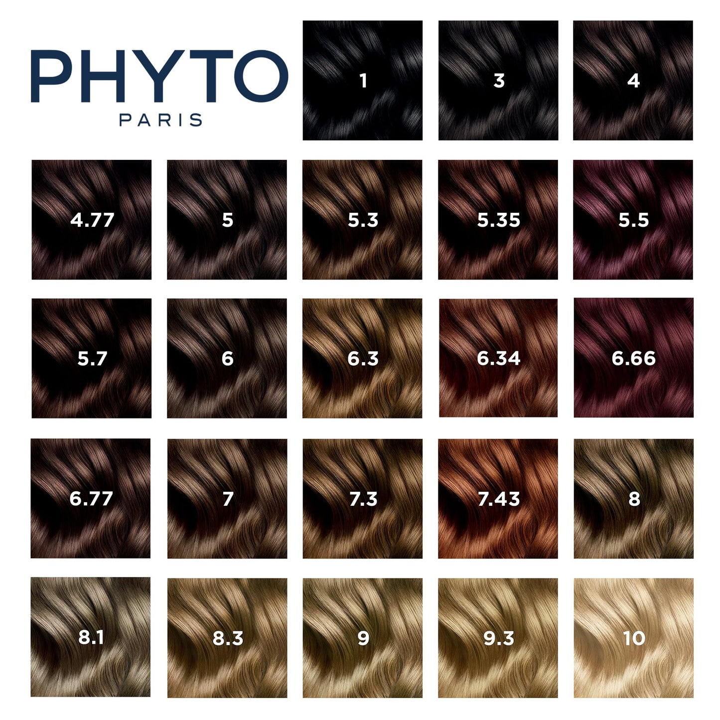 Black PHYTO Phytocolor Permanent Hair Color, 6.3 Dark Golden Blonde, with Botanical Pigments, 100% Grey Hair Coverage, Ammonia-free, PPD-free, Resorcin-free, 0.42 oz.