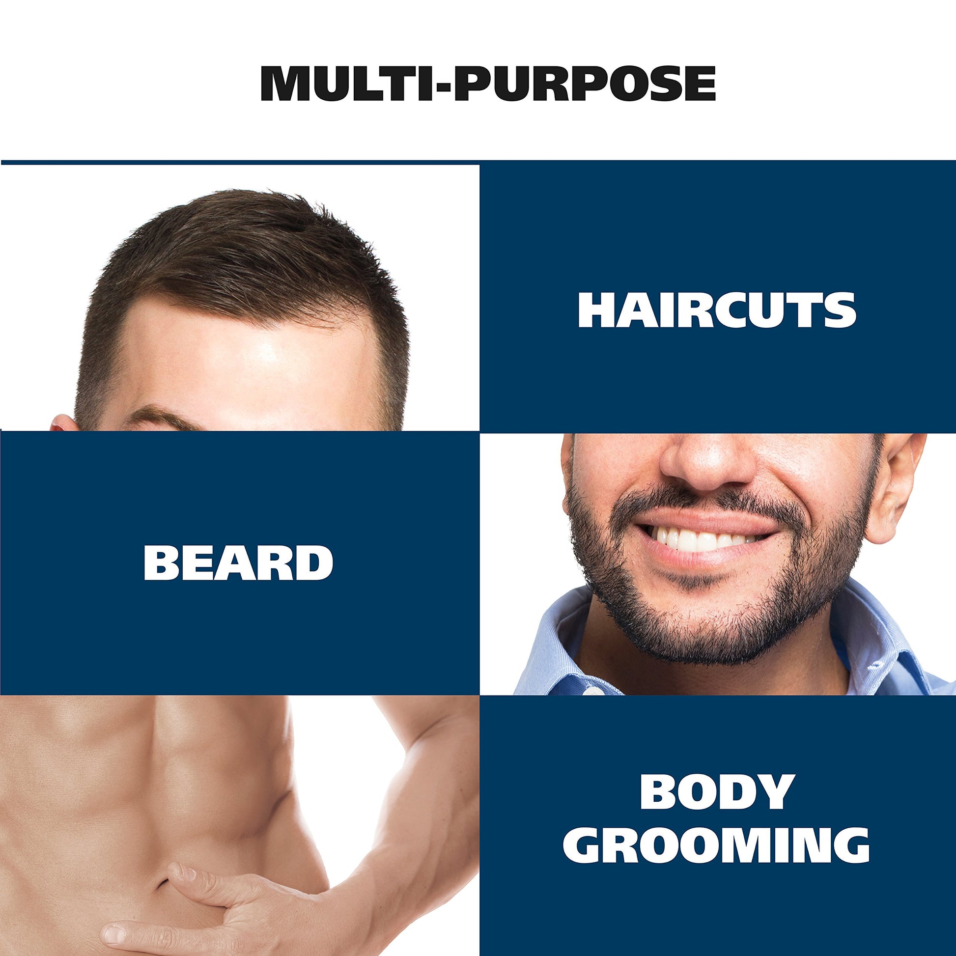 White Smoke Wahl Clipper Compact Multi-Purpose Haircut, Beard, & Body Grooming Hair Clipper & Trimmer with Extreme Power & Easy Clean Blades - Model 79607