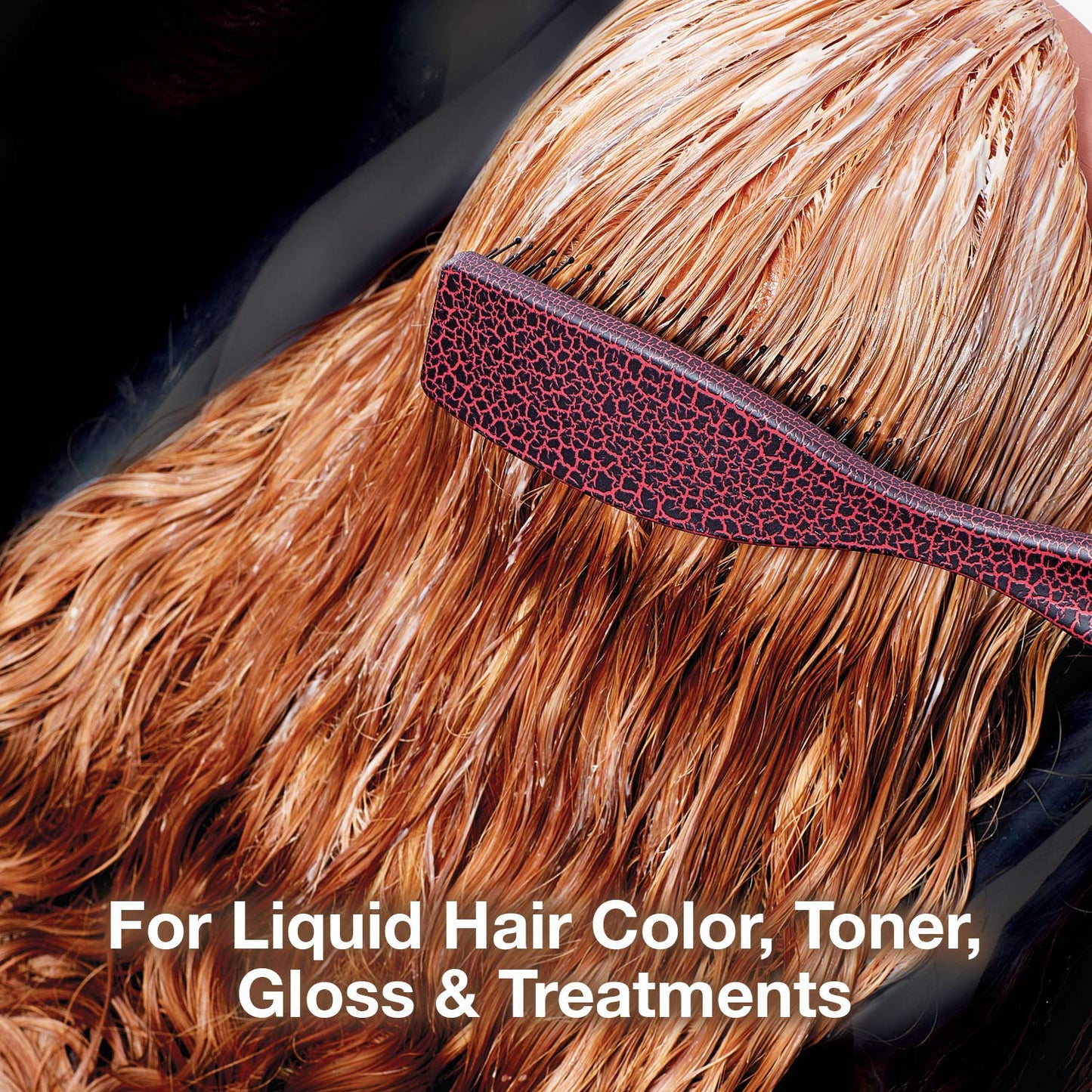Black Olivia Garden iBlend Hair Brush For Color & Treatments IB-1 (Red)