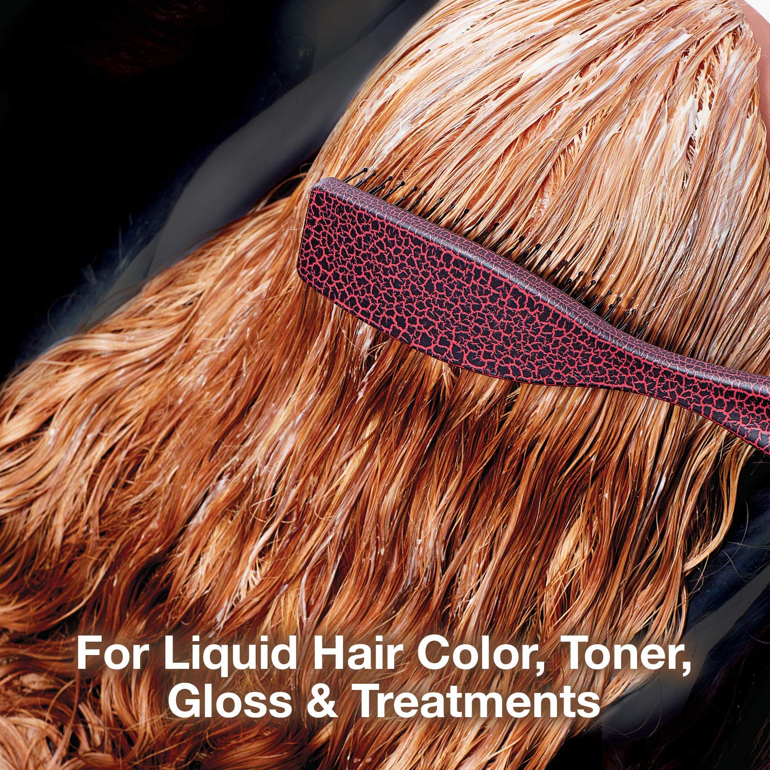 Black Olivia Garden iBlend Hair Brush For Color & Treatments IB-1 (Red)
