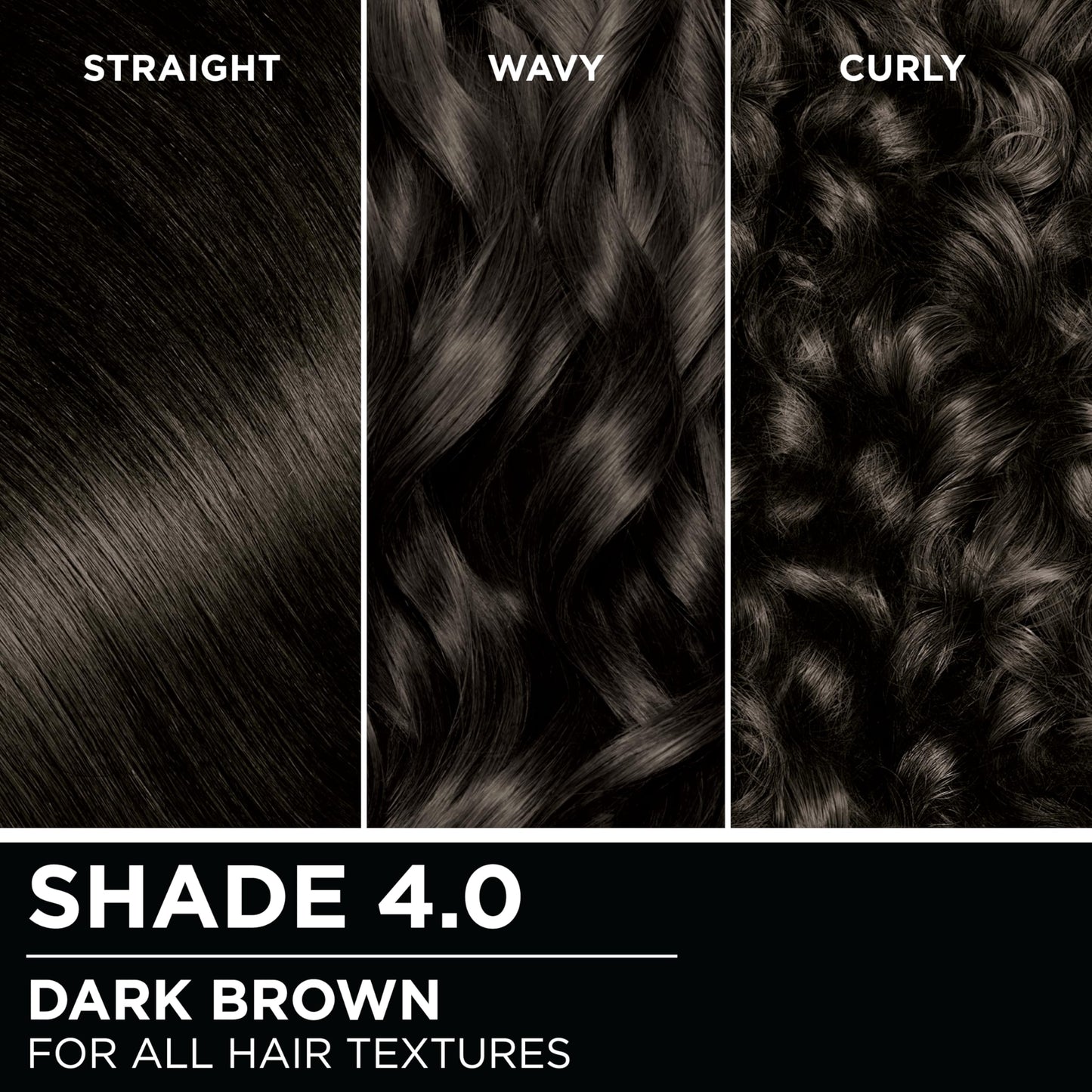 Black Garnier Olia Hair Color, Ammonia-Free Permanent Hair Dye, Oil-Powered Formula for 100% Gray Coverage and 3x Shinier Hair, Vegan & Cruelty Free, 4.0 Dark Brown, 2 Count