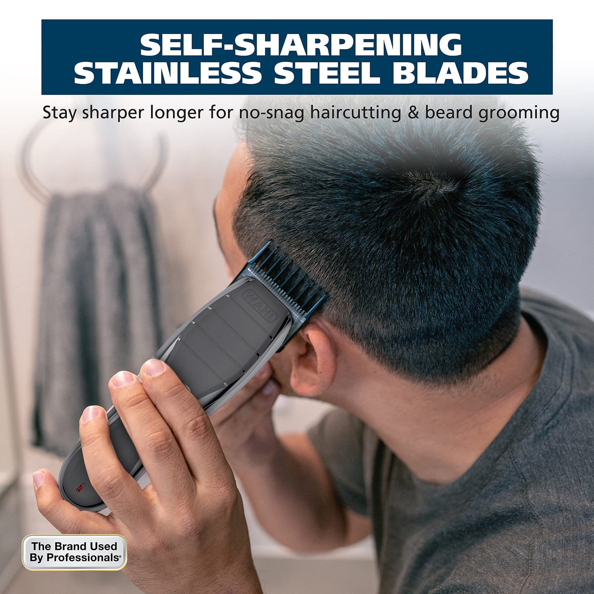 Dim Gray Wahl Clipper 2-in-1 Shaver and Hair Clipper Lithium-Ion Rechargeable Cord Cordless Hair Clipper and Shaver Combo Kit - Model 79568