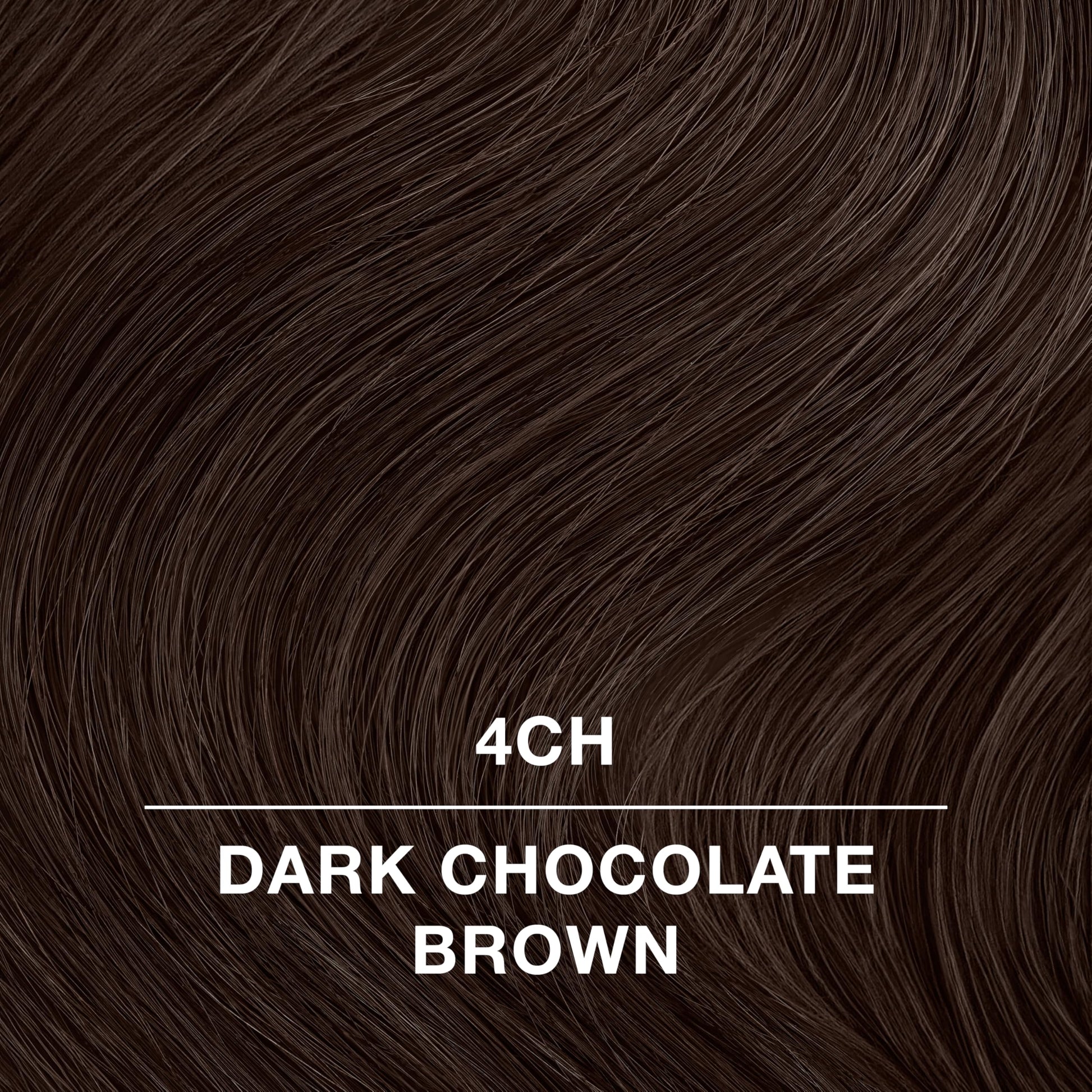 Black COLORCHARM Permanent Cream Hair Color, 4CH Dark Chocolate Brown, 2 oz.