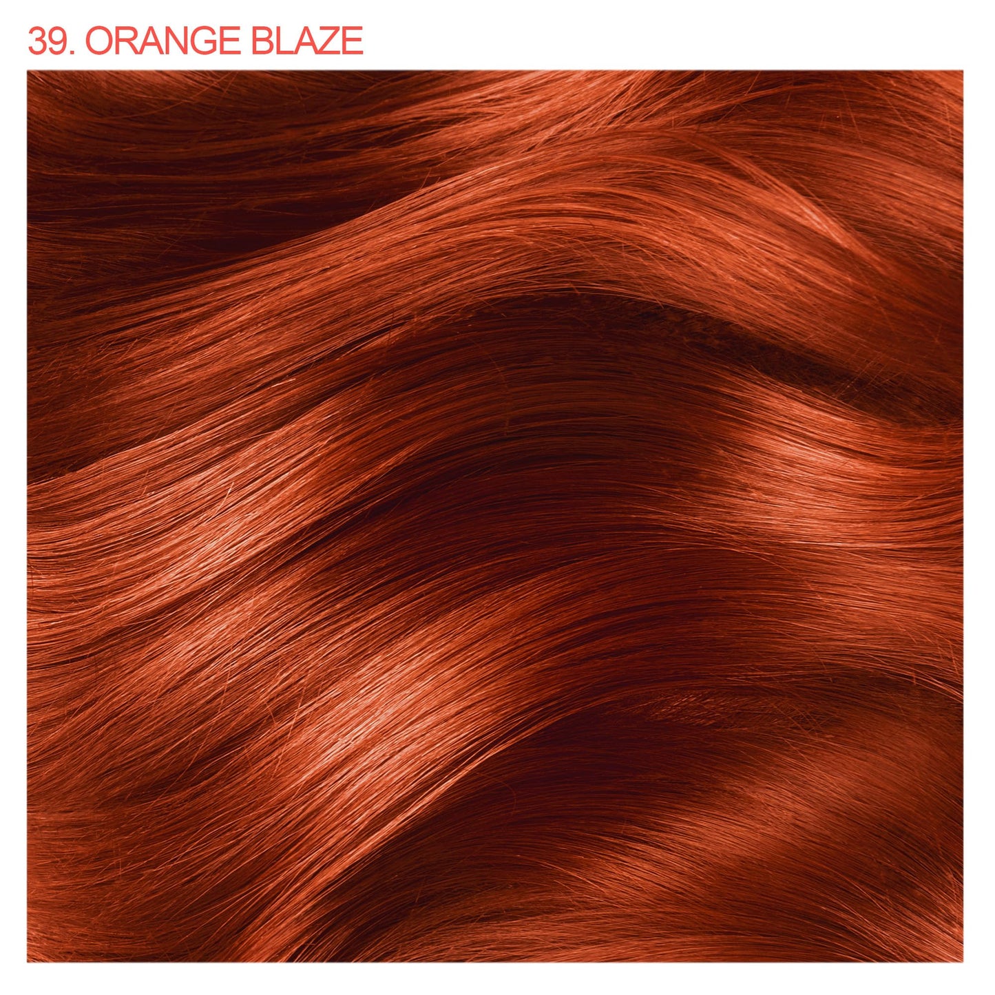 Dark Red Adore Semi Permanent Hair Color - Vegan and Cruelty-Free Hair Dye - 4 Fl Oz - 039 Orange Blaze (Pack of 3)