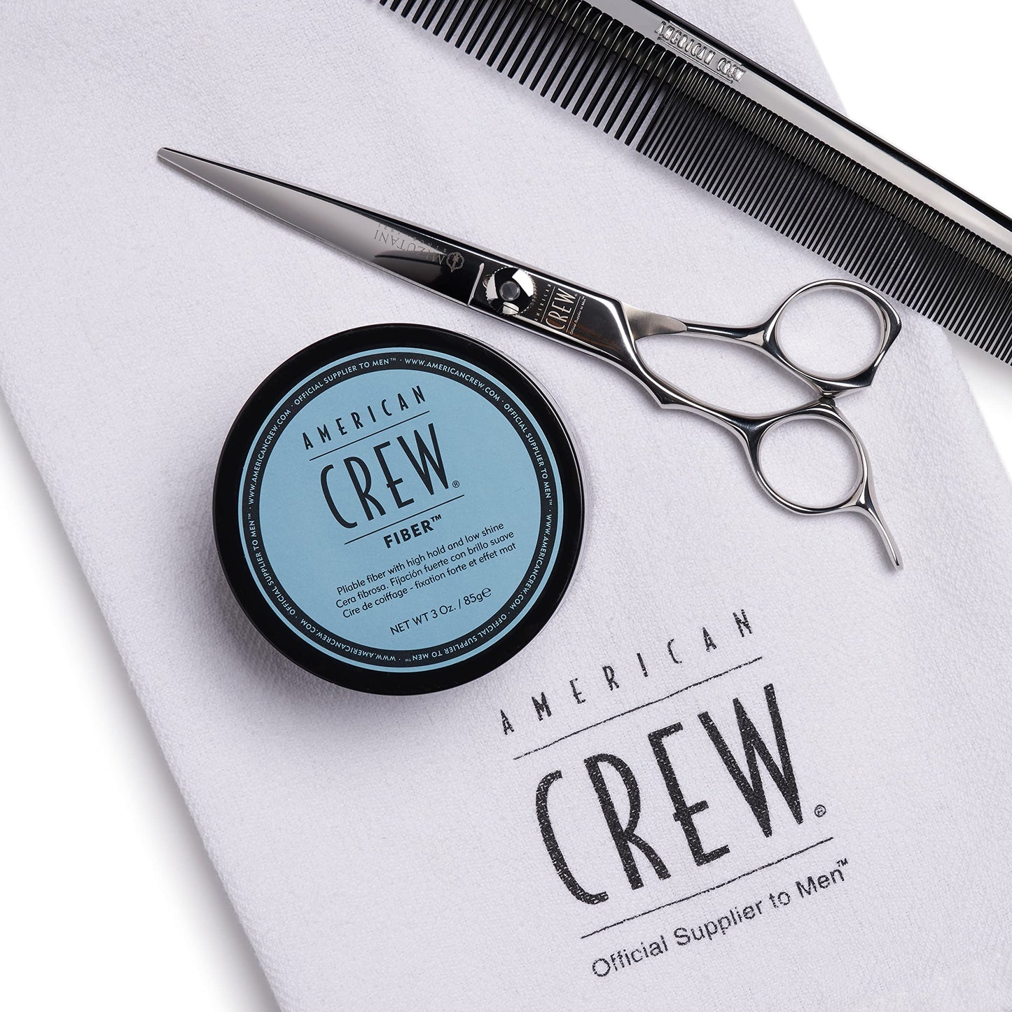 Light Gray American Crew Men's Hair Fiber, Like Hair Gel with High Hold with Low Shine, 3 Oz (Pack of 2)
