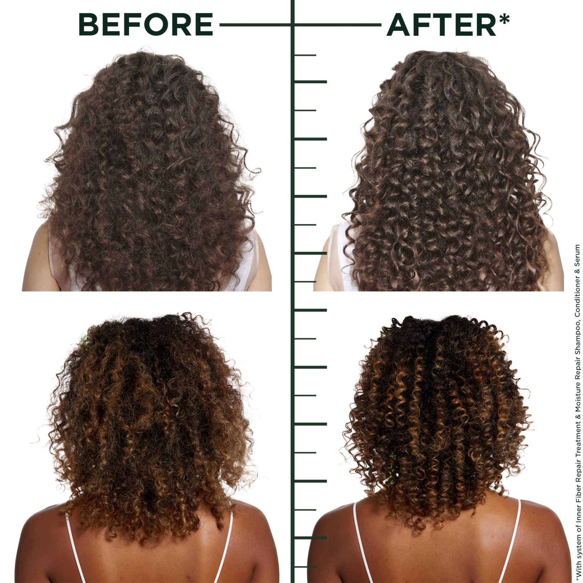 White Smoke Garnier Fructis Hair Filler Moisture Repair Serum Treatment, Moisturizing Hair Serum for Curls and Waves with Hyaluronic Acid, 3.75 Fl Oz, 1 Count