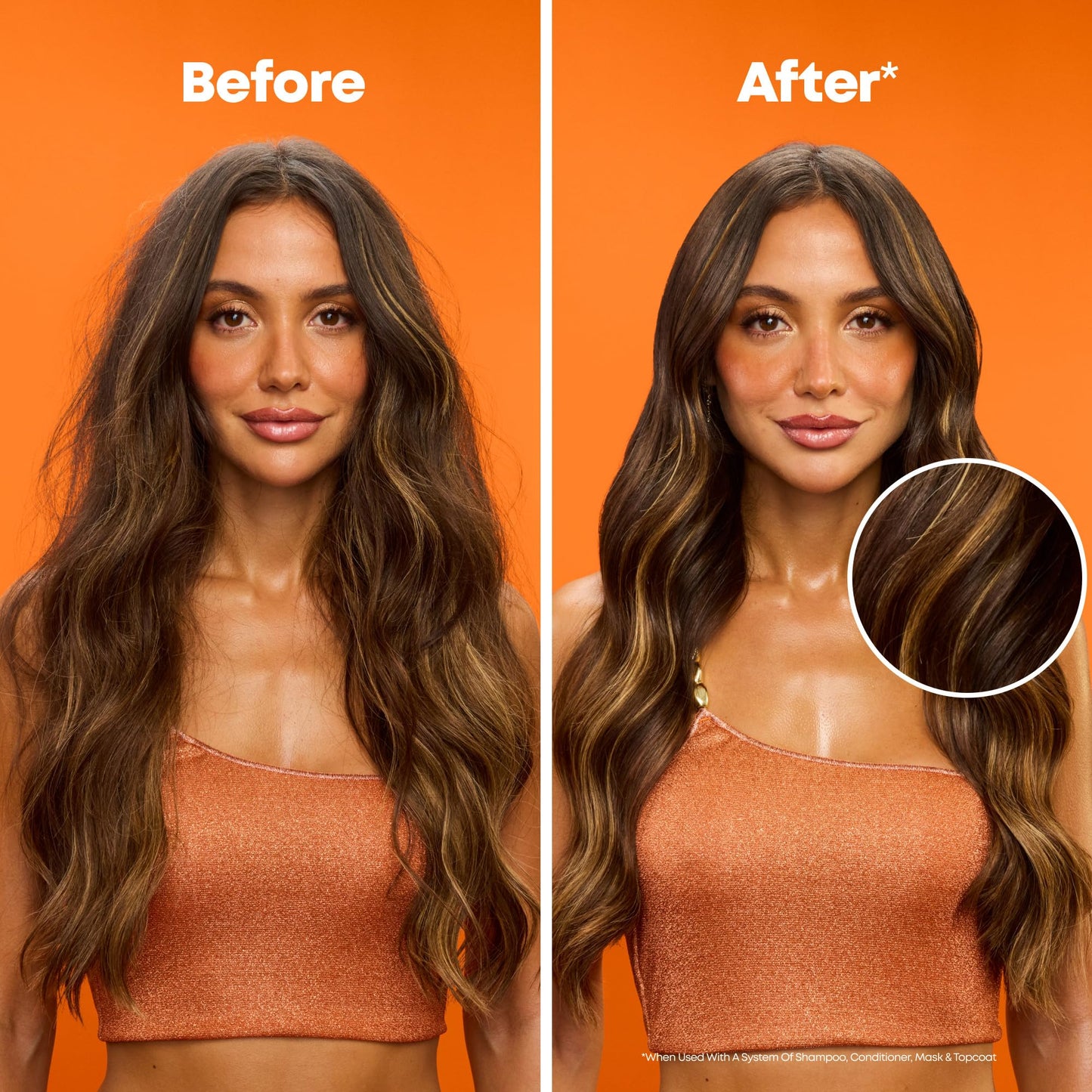 Dark Orange Matrix Mega Sleek Anti-Frizz Conditioner - 96H Frizz Control, 12x Smoother Hair, and Lasting Hydration, 33.8 Fl Oz