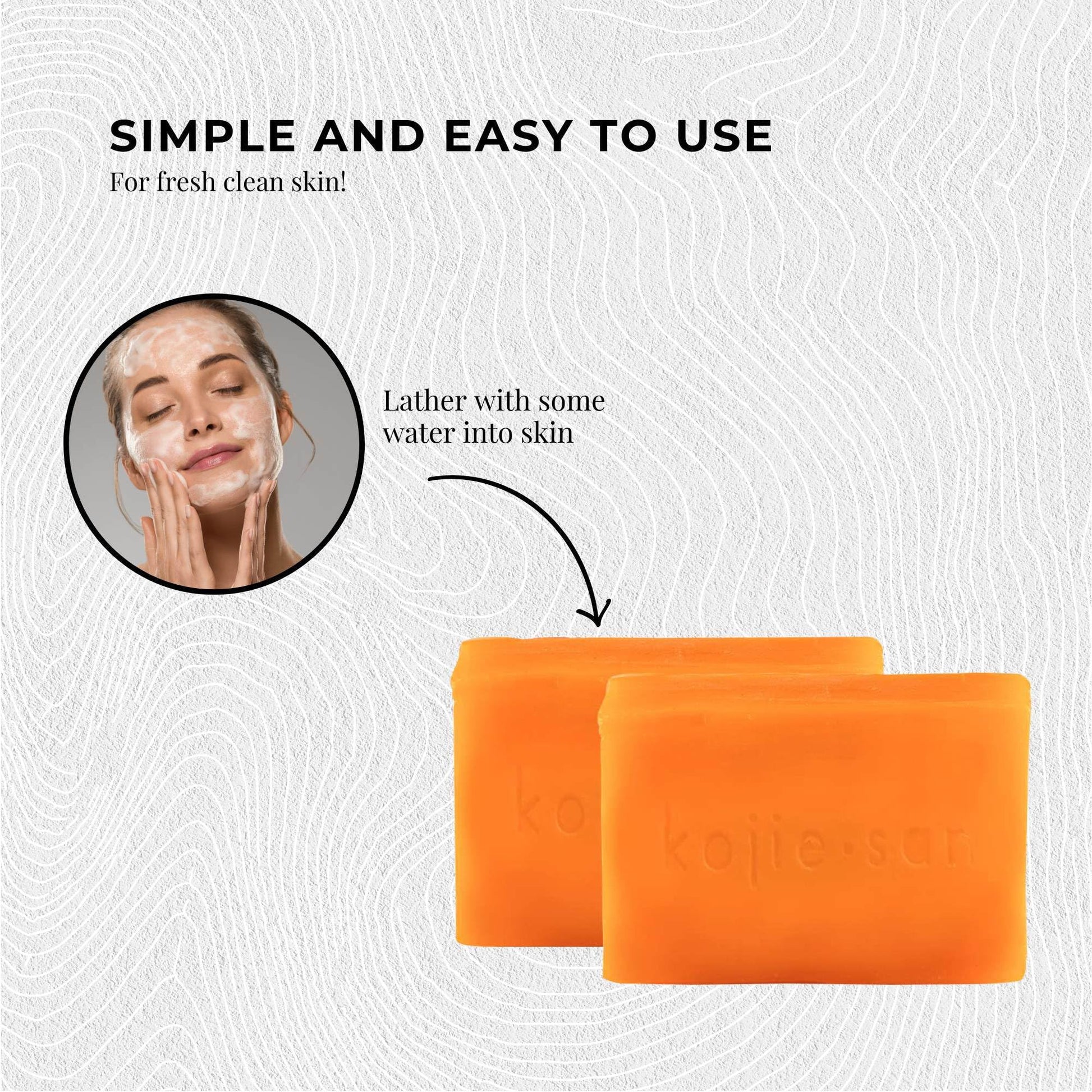 Lavender Kojie San Skin and Body Brightening Soap - Original Kojic Acid, Dark Spot Remover Bar Soap with Glycerin & Tea Tree Oil - 65g x 2 Bars