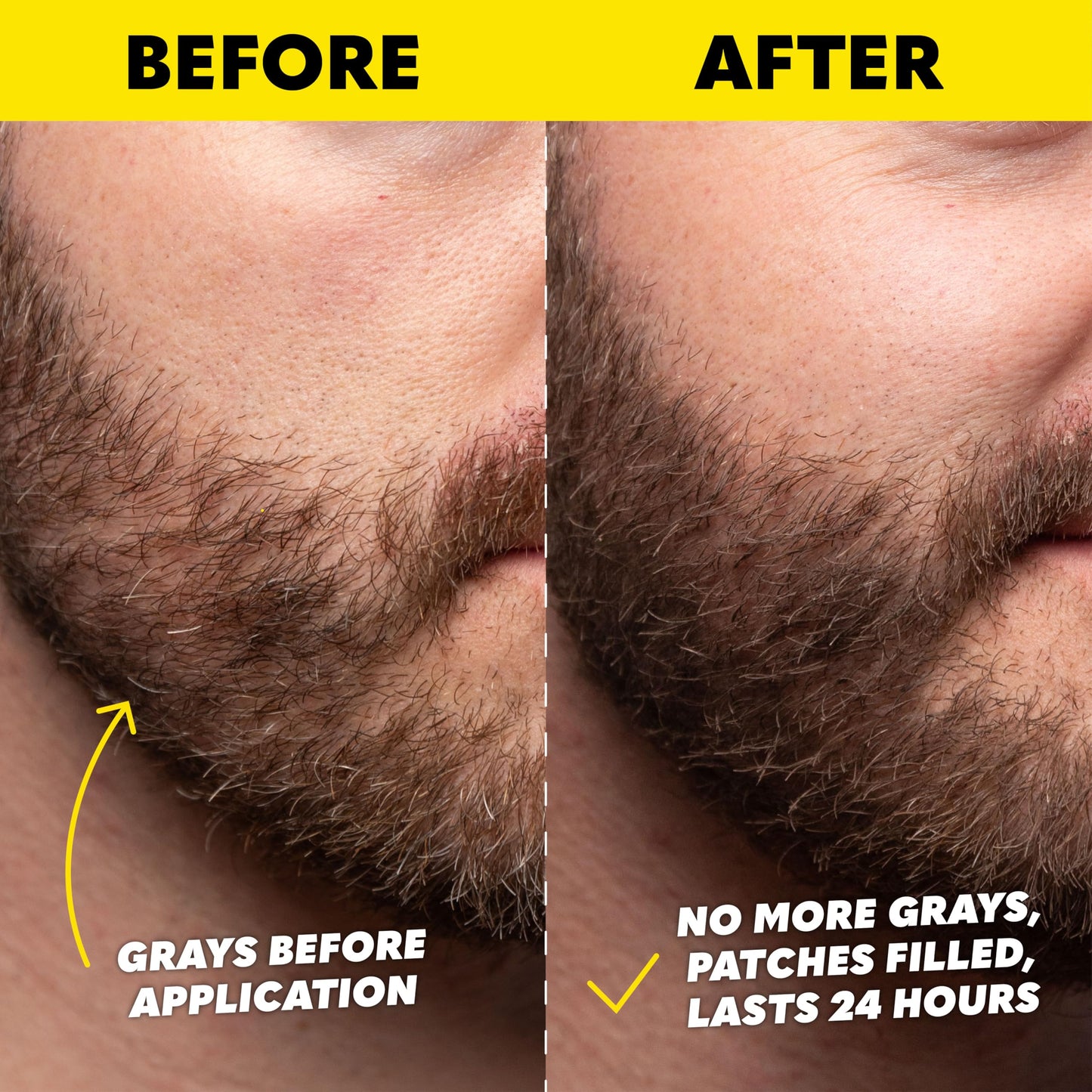Dark Olive Green The Beard Club 1 Day Temporary Beard Dye for Men - Black Beard, Mustache & Eyebrow Color for a Fuller, Well-Defined Look, Water & Sweat Resistant, Up to 30 Applications, 0.3 fl oz