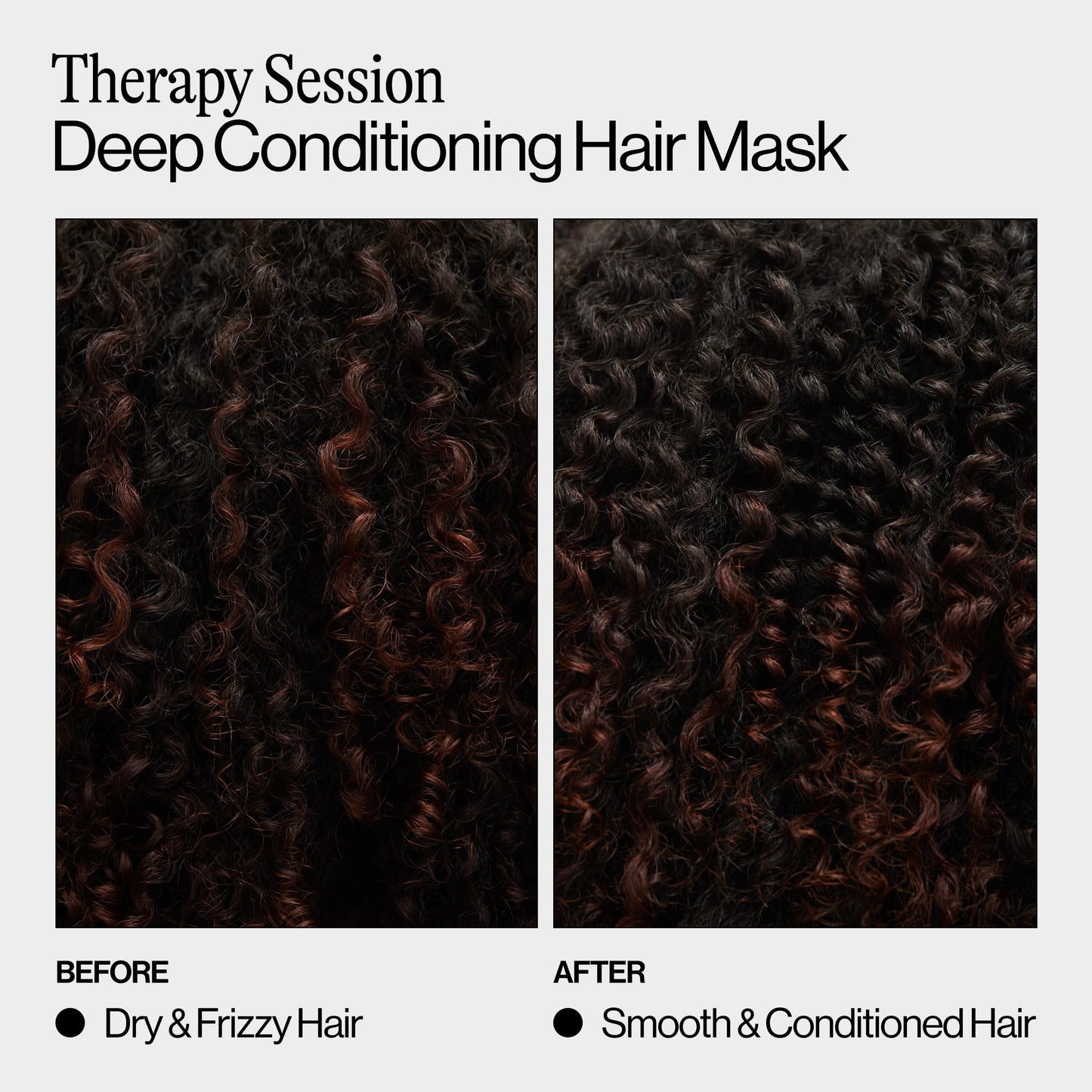 Black Eva NYC Therapy Session Deep Conditioning Hair Mask with Vegan Protein, Jojoba Oil + Argan Oil - Hydrate, Soften + Repair Hair Strength - Sulfate Free - Warm Vanilla Scent - 13.5 fl oz