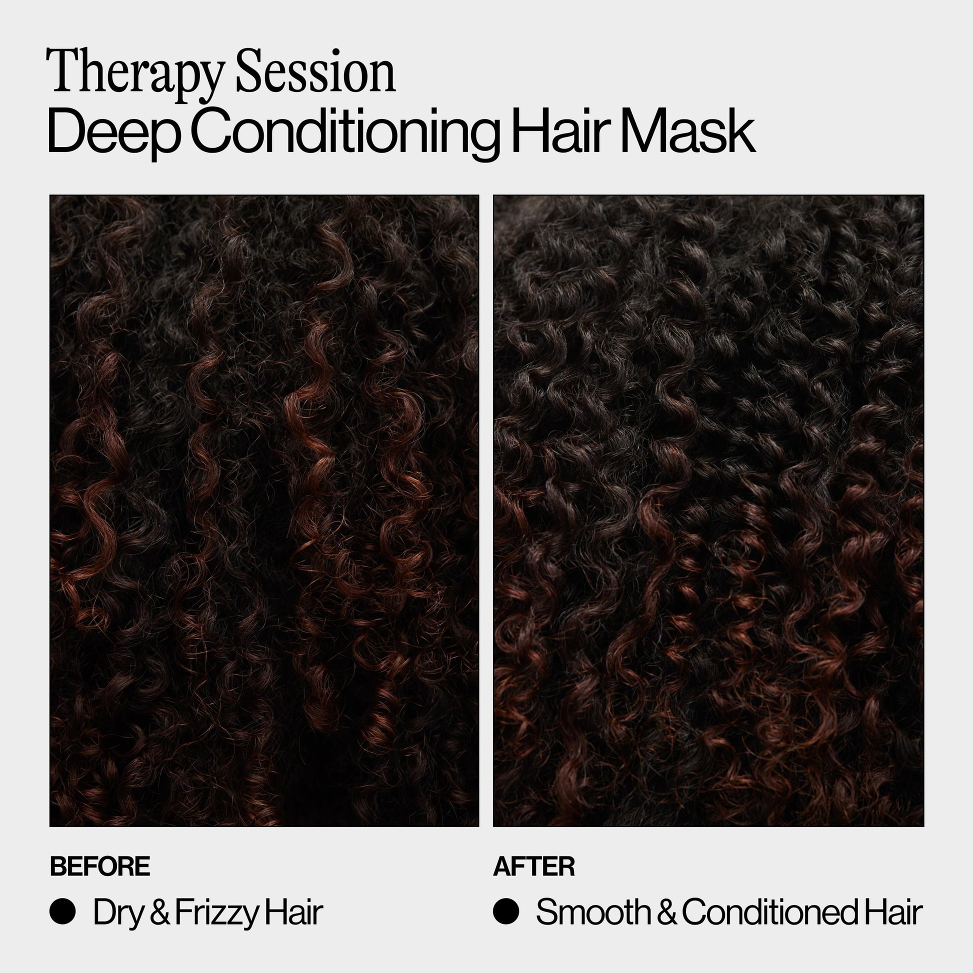 Black Eva NYC Therapy Session Deep Conditioning Hair Mask with Vegan Protein, Jojoba Oil + Argan Oil - Hydrate, Soften + Repair Hair Strength - Sulfate Free - Warm Vanilla Scent - 13.5 fl oz