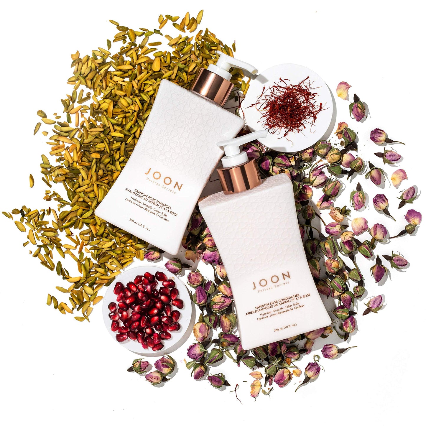 White Smoke Joon Saffron Rose Shampoo + Pomegranate & Pistachio Oil, 10 Fl. Oz.