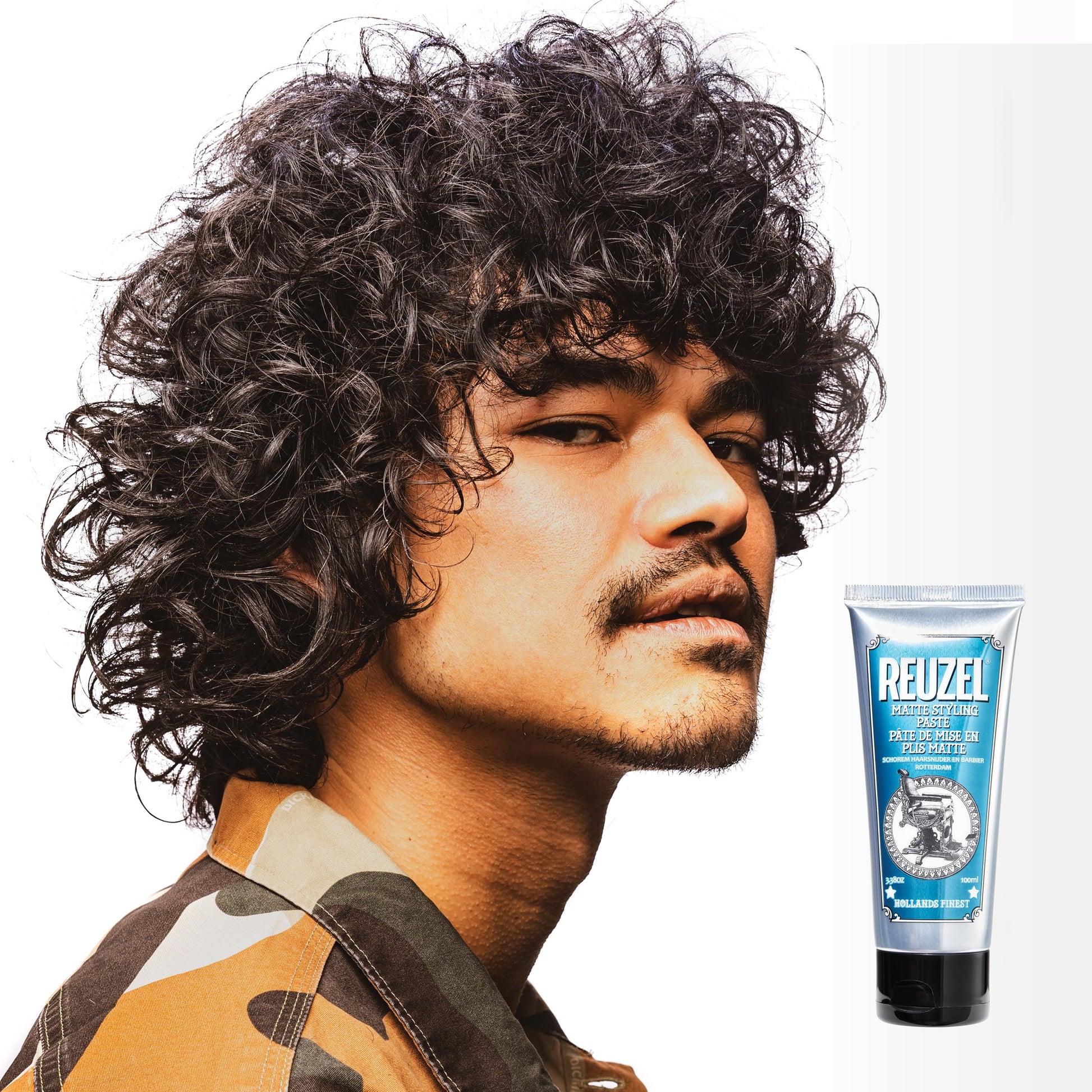 White Smoke REUZEL Grooming Cream, Pilable Natural Light Hold, Adds Texture and Definition, Moisturizing, Weightless, Easy To Wash Out, Water Based Formula, Sugary Rum Scent, 3.38 oz