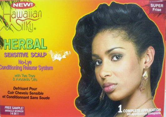 Dark Slate Gray Hawaiian Silky Herbal No Lye Relaxer Kit - Regular (1 pack) 80025