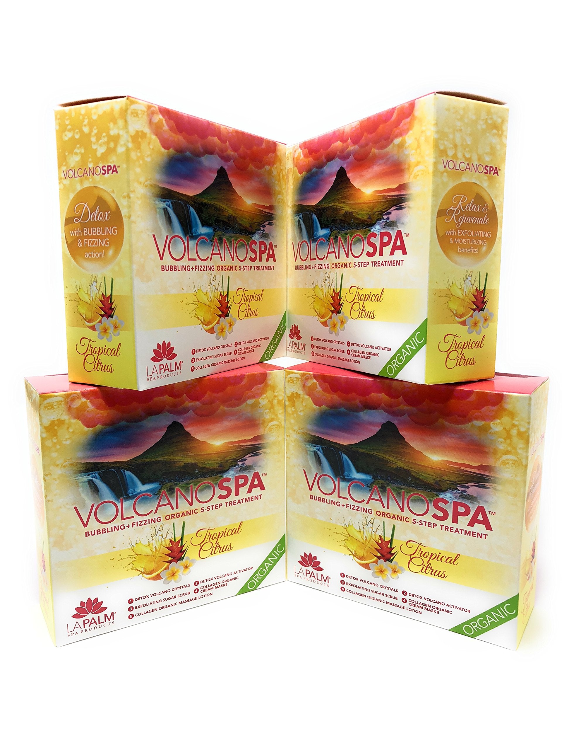 White Smoke Bubbling +Organic 5-Step Treatment – Tropical Citrus (4 packs) Y