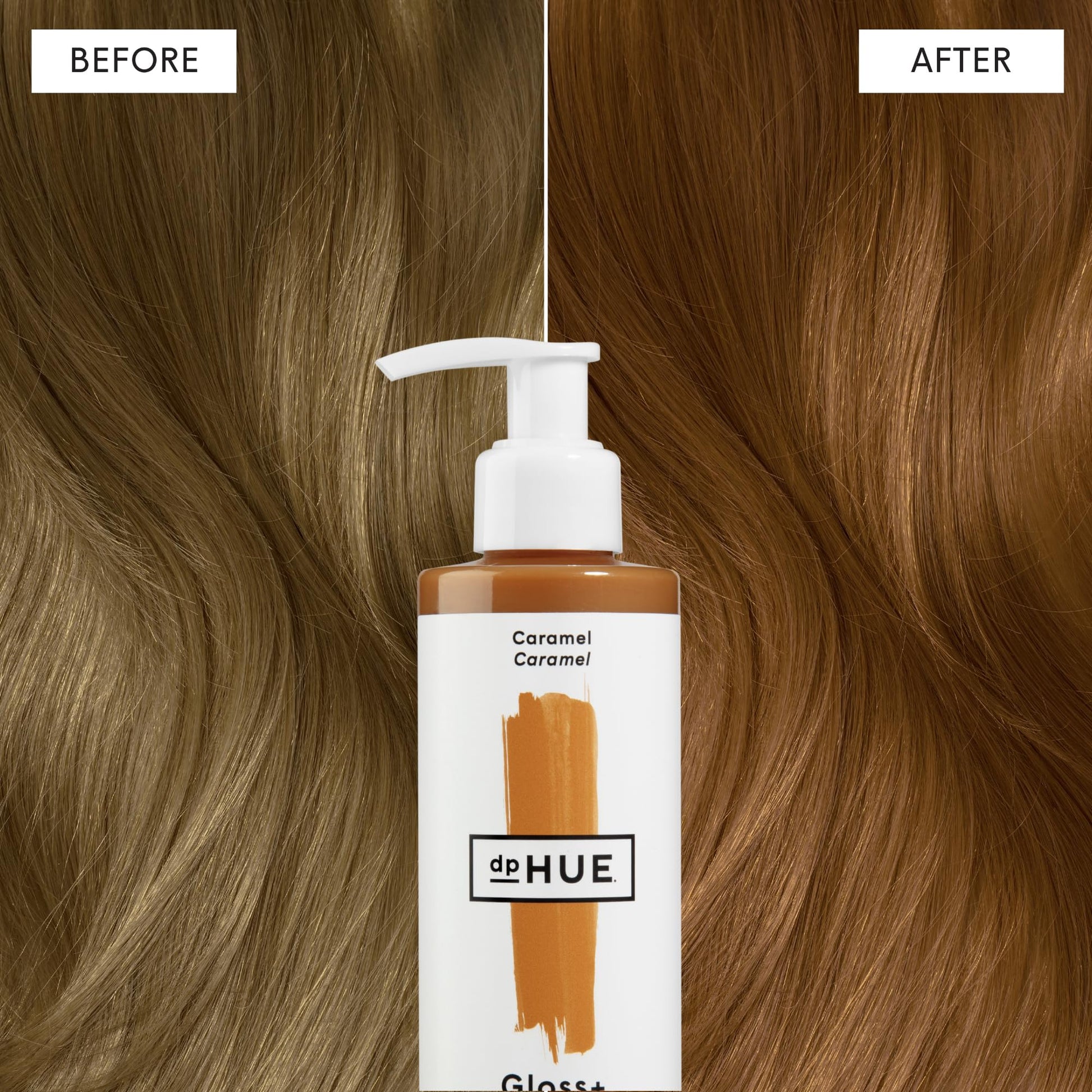 Saddle Brown dpHUE Gloss+, Caramel - Boosts Fading & Faded Hair Color - 8-12 Applications per Bottle - Lasts Up to 8 Washes