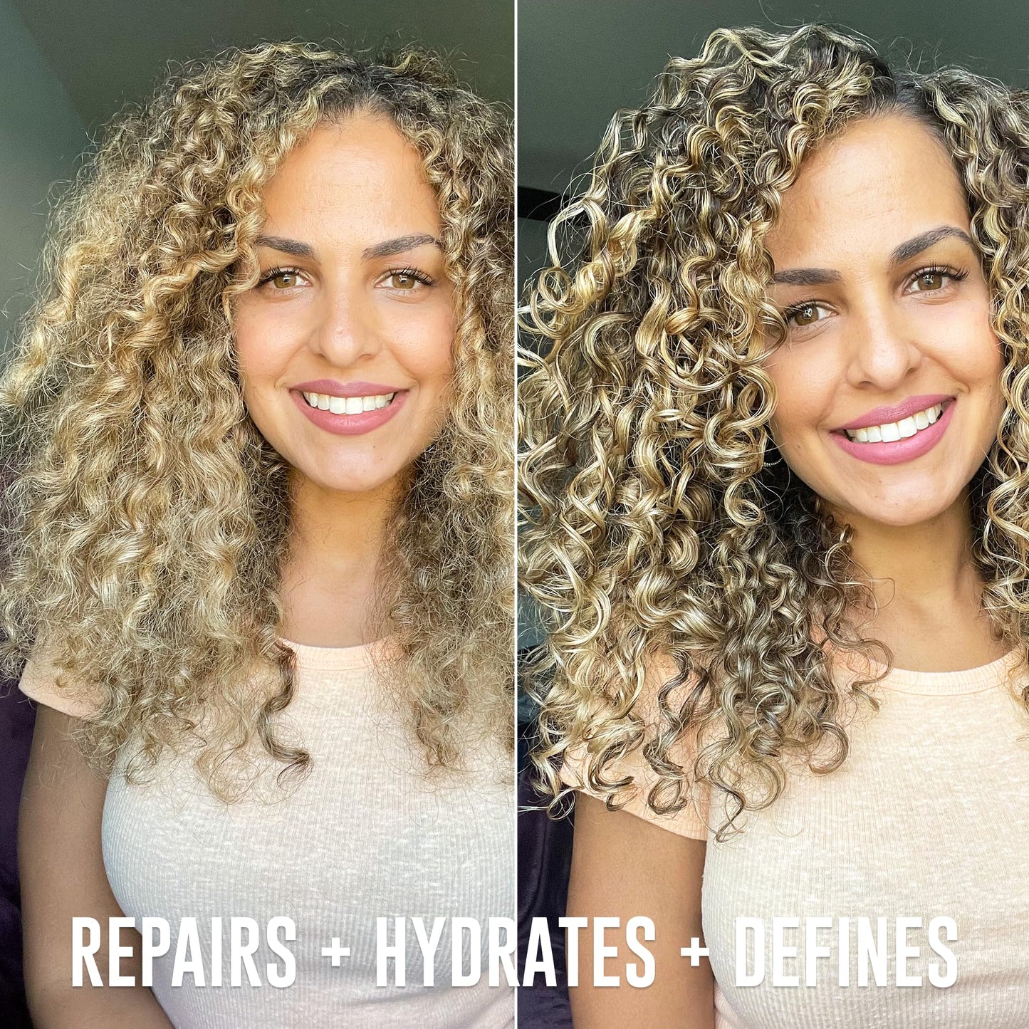 Antique White Love Ur Curls - Shampoo & Conditioner Set with All in One Curl Cream Styler for Curly Hair, 3 Step System for Repair and Moisturizing