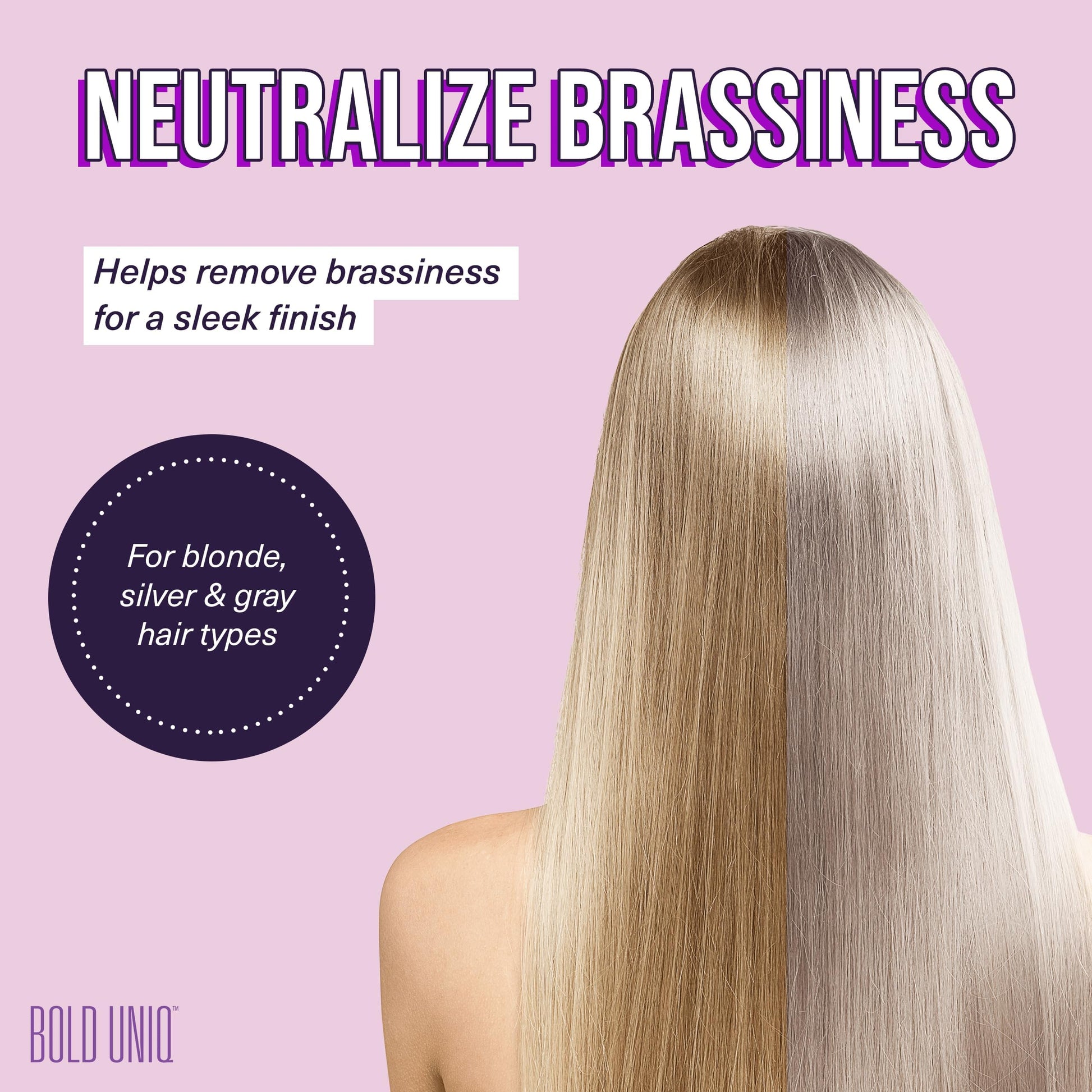 Thistle Bold Uniq Purple Hair Mask - Toner For Blonde, Platinum, Bleached, Silver, Gray, Ash & Brassy Hair - Remove Yellow Tones & Condition Dry, Damaged Hair - Cruelty Free & Vegan - 6.76oz