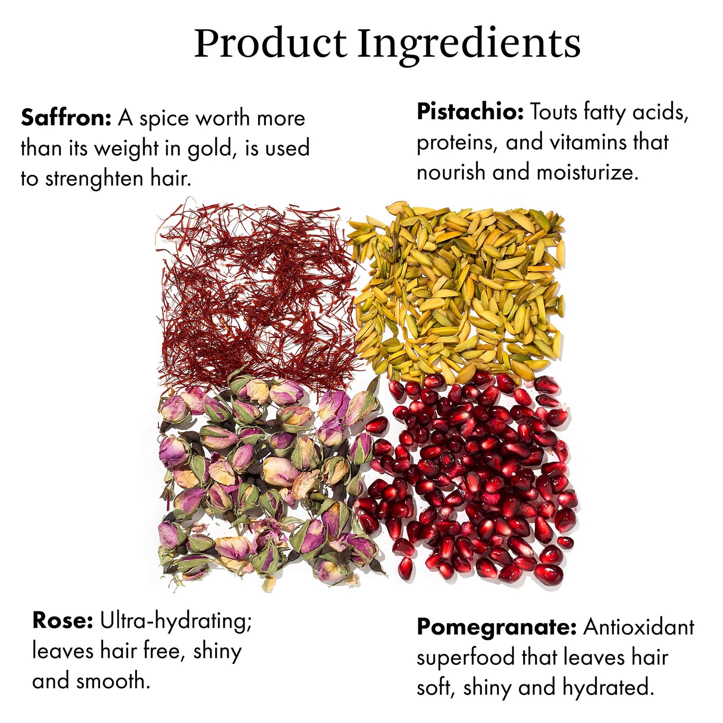 White Smoke Joon Saffron Rose Conditioner + Pomegranate & Pistachio Oil, 33.8 Fl. Oz.