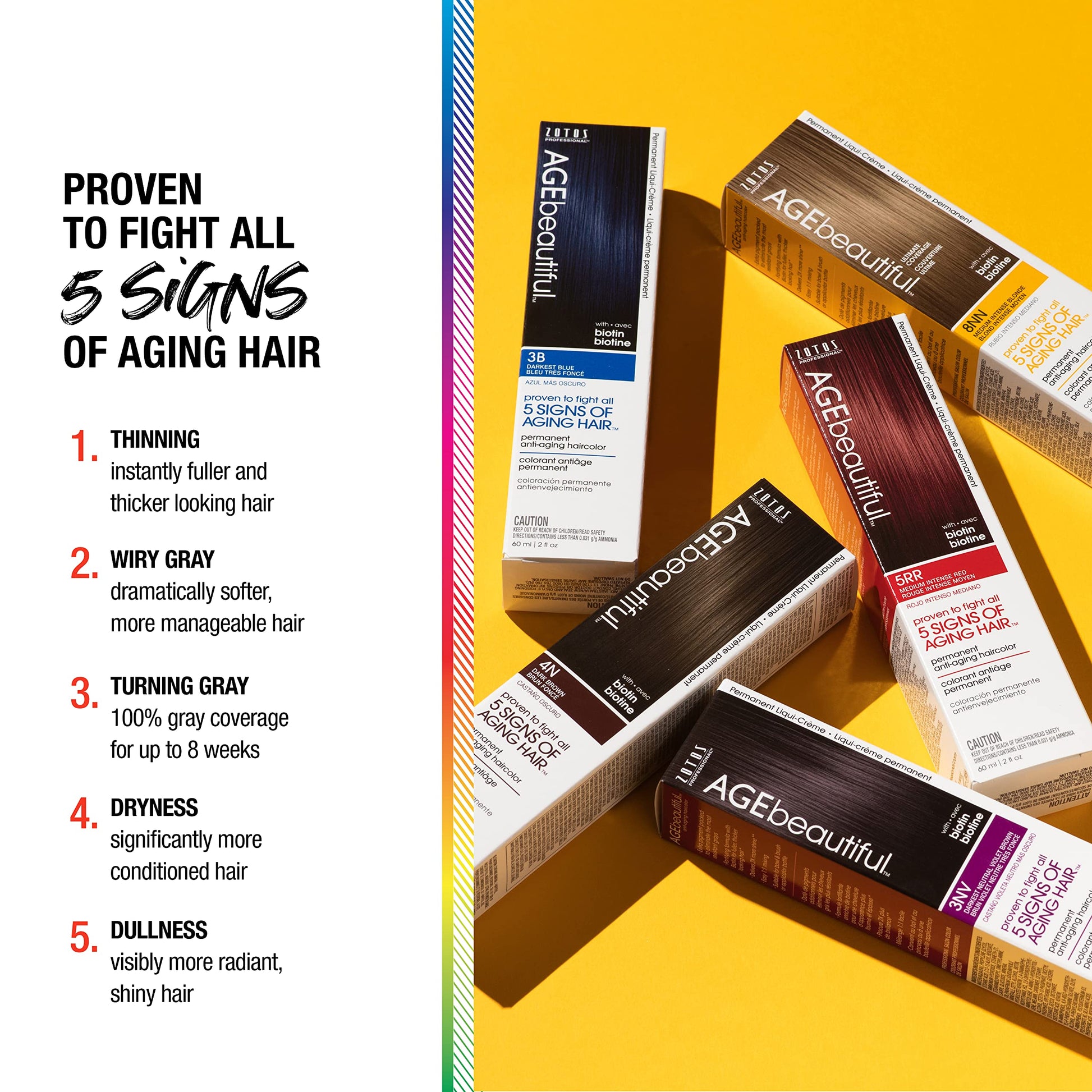 White Smoke AGE beautiful Permanent Hair Color Dye Liqui Creme | 100% Gray Coverage | Anti-Aging Haircolor | Biotin for Thicker, Fuller Hair | Professional Salon Coloring | 4NRV Dark Neutral Red Violet Brown