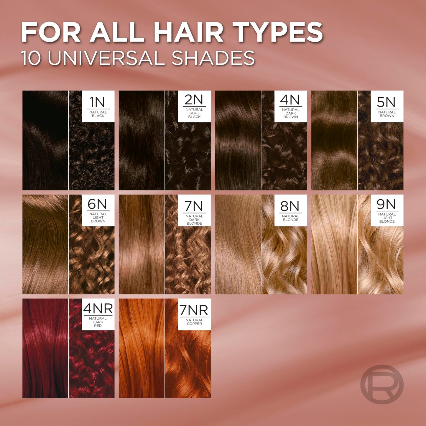 Rosy Brown L’Oreal Paris Excellence Universal Nudes Permanent Hair Color, Ammonia Free Hair Dye for Gray Hair Coverage, 4N Natural Dark Brown, 1 Hair Dye Kit