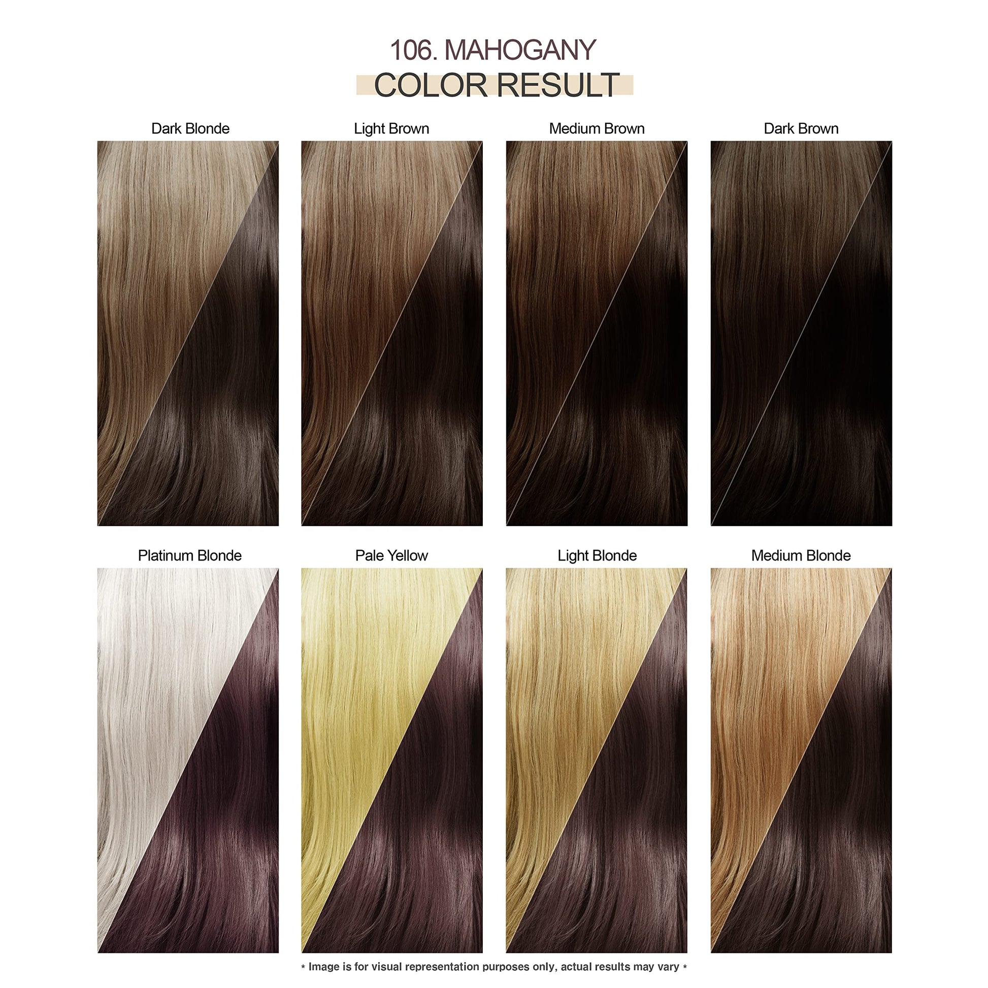 White Smoke Adore Semi Permanent Hair Color - Vegan and Cruelty-Free Hair Dye - 4 Fl Oz - 106 Mahogany (Pack of 3)