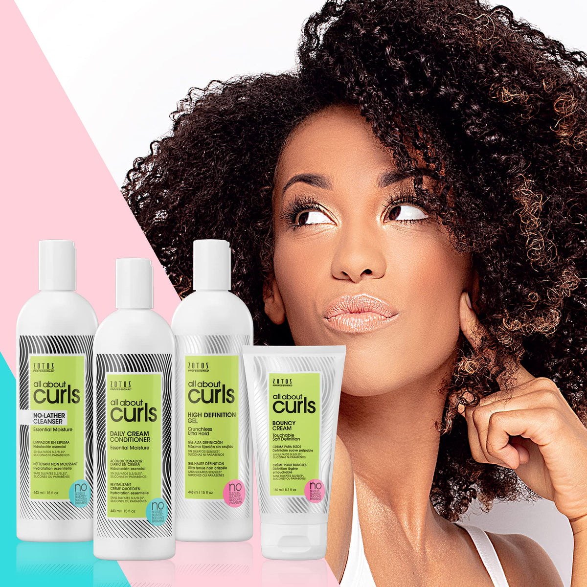 White Smoke ALL ABOUT CURLS Bouncy Cream Styling | Touchable Soft Definition | Define, Moisturize, De-Frizz | All Curly Hair Types | Vegan & Cruelty Free | Sulfate Free | 5.1 Fl Oz