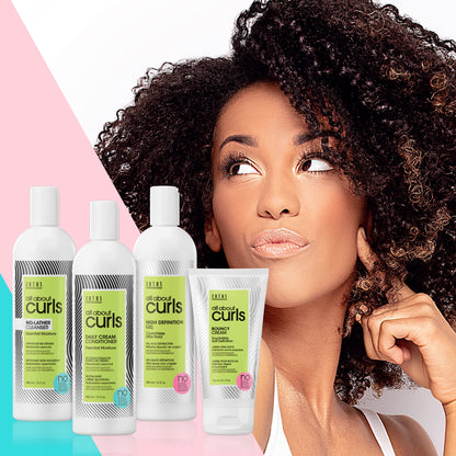White Smoke ALL ABOUT CURLS Bouncy Cream Styling | Touchable Soft Definition | Define, Moisturize, De-Frizz | All Curly Hair Types | Vegan & Cruelty Free | Sulfate Free | 5.1 Fl Oz
