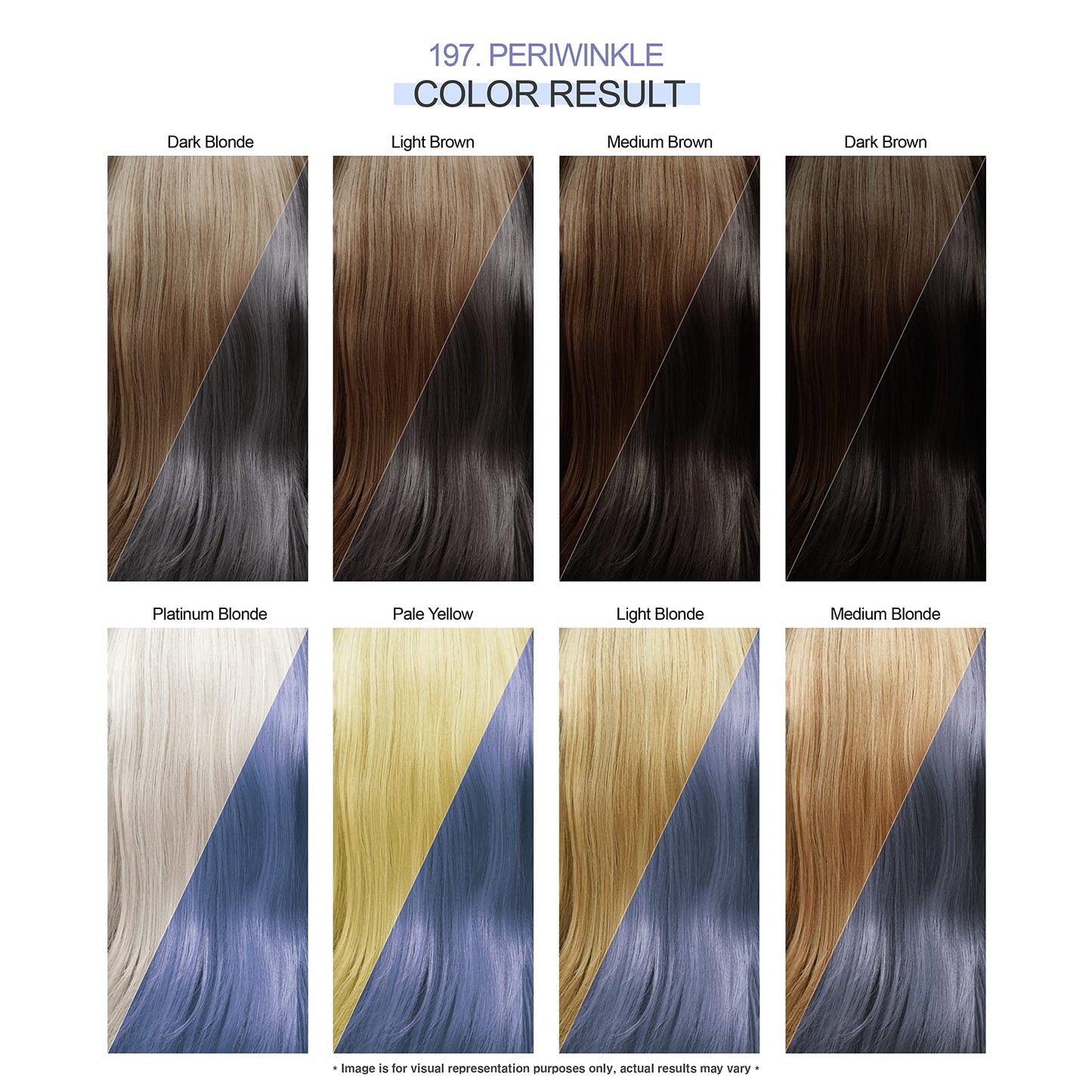 White Smoke Adore Semi Permanent Hair Color - Vegan and Cruelty-Free Hair Dye - 4 Fl Oz - 197 Peri Winkle (Pack of 3)