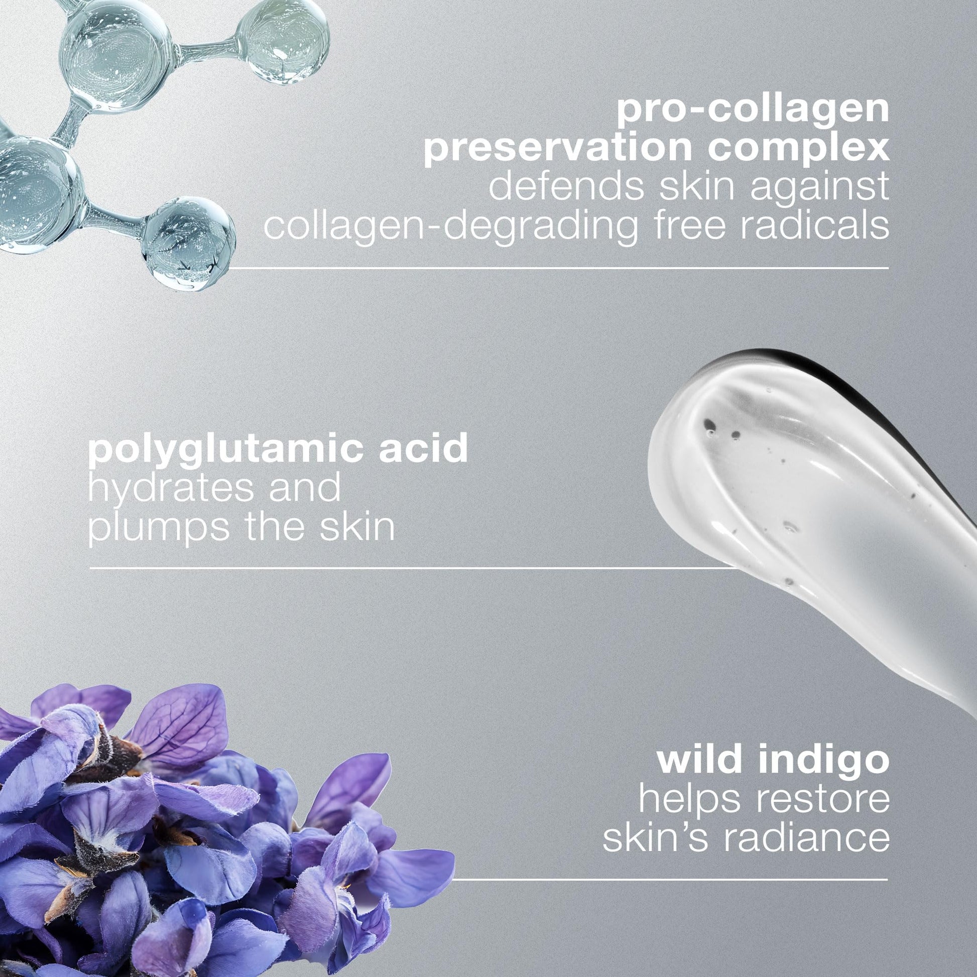Gray Dermalogica Pro Collagen Banking Serum for Face, Plumping and Preserving Skin's Collagen, Prevent Wrinkles and Fine Lines with Amino Acid, 1 fl oz