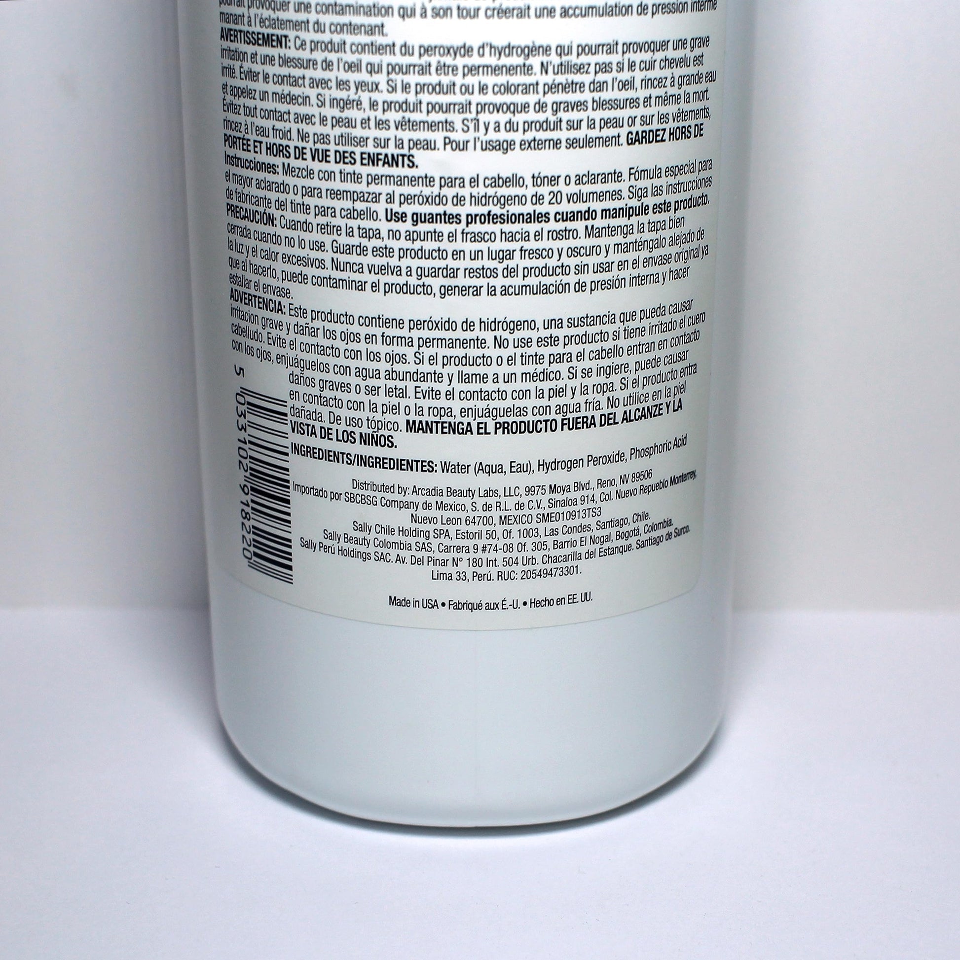 Light Gray Salon Care 20 Volume Clear Developer, Superior Gray Coverage, Stabilized Formula for Consistent, Predictable Results, 32 Ounce