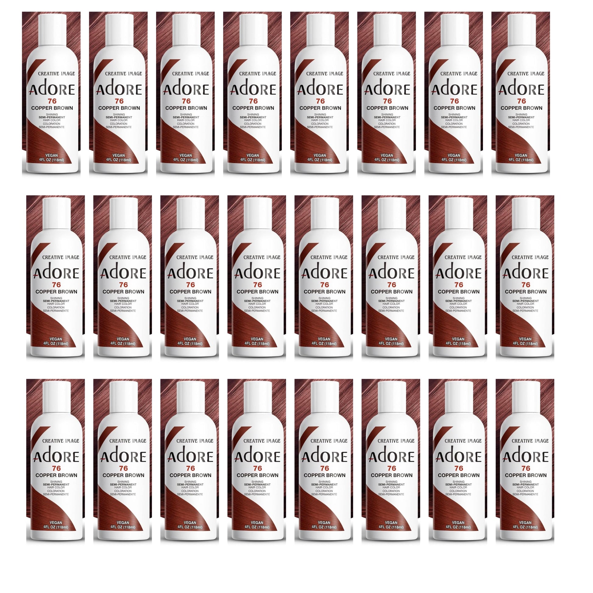 White Smoke Adore 076 Copper Brown (Pack of 24)