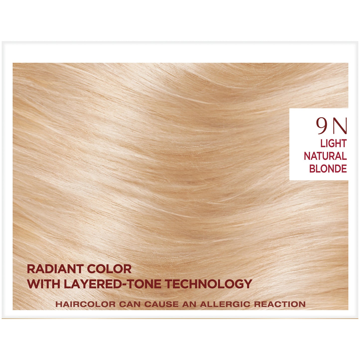 Tan L'Oreal Paris Age Perfect Permanent Hair Color, 9N Light Natural Blonde, 1 kit