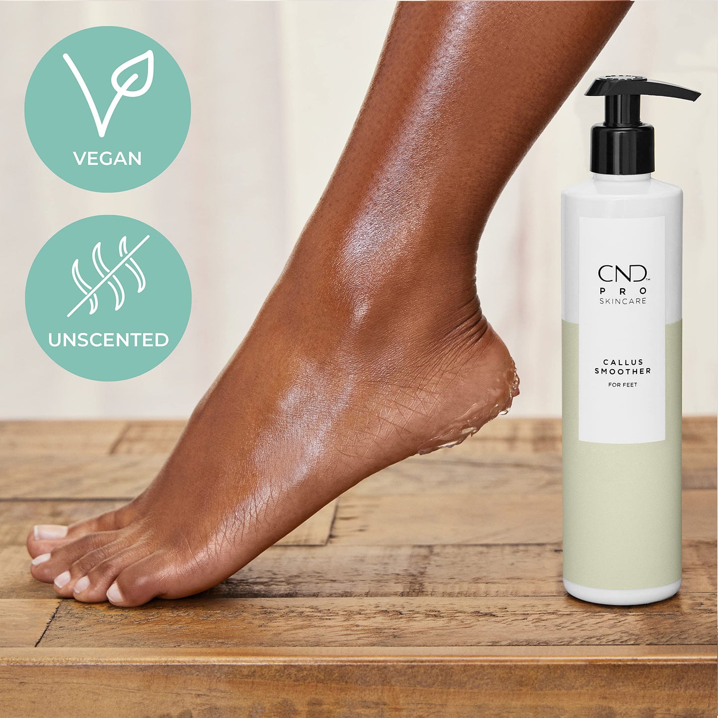 Antique White CND Pro Skincare Callus Smoother for Feet, Softens Skin on Heels, For Dry Skin, Unscented, 10.1 Fl Oz