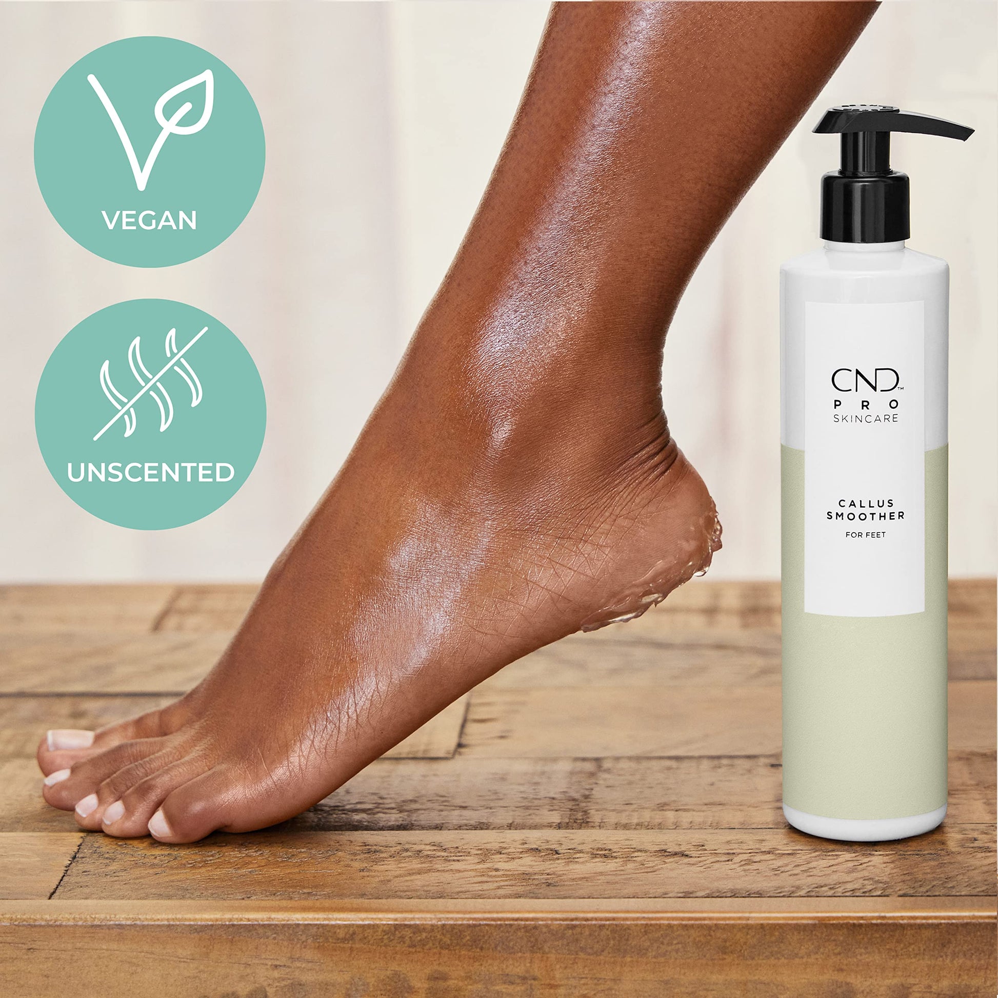 Antique White CND Pro Skincare Callus Smoother for Feet, Softens Skin on Heels, For Dry Skin, Unscented, 10.1 Fl Oz
