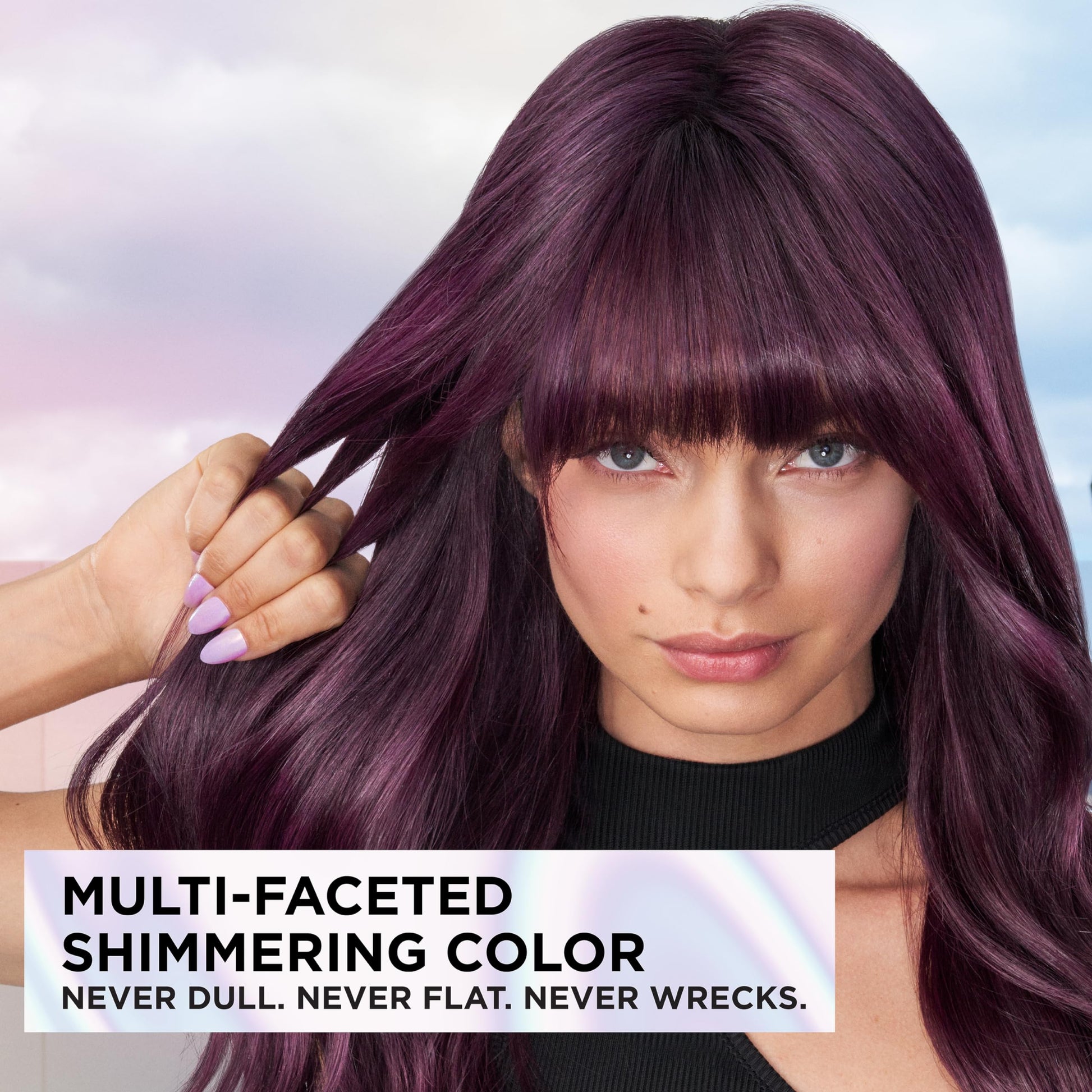Lavender L'Oreal Paris Feria Multi-Faceted Shimmering Permanent Hair Color, Extreme Platinum, Pack of 1 Hair Dye Kit