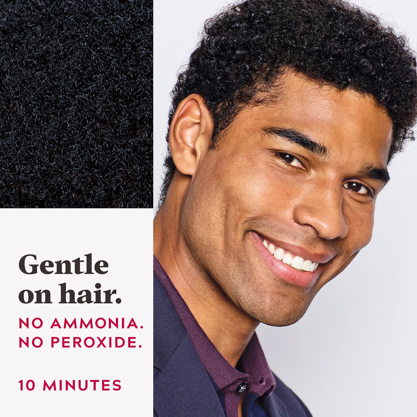 Black Just For Men Easy Comb-In Color Mens Hair Dye, Easy No Mix Application with Comb Applicator - Jet Black, A-60, Pack of 1