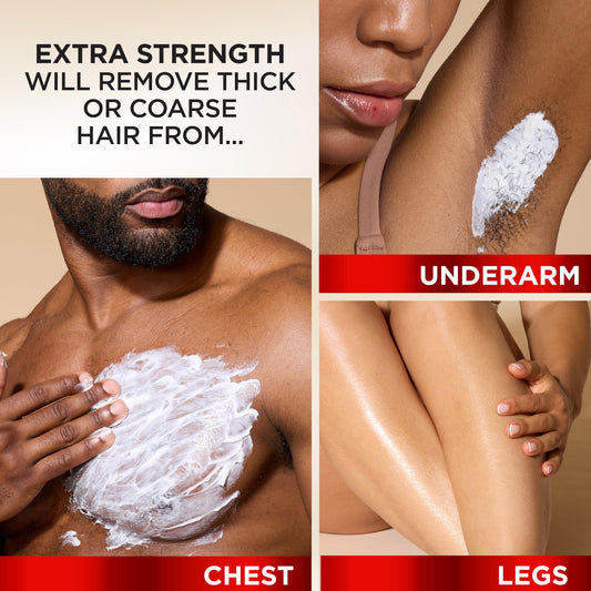 White Smoke SoftSheen-Carson Magic Razorless Shaving Cream, Depilatory Hair Removal Cream for Body Hair, Extra Strength, Works in 4 Minutes for, 6 oz