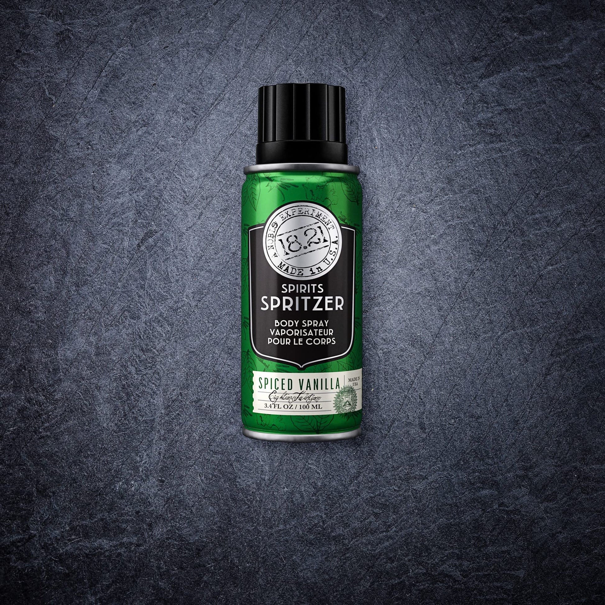 Dark Slate Gray 18.21 Man Made Men’s Spirits Spritzer Spiced Vanilla Fragrance, 3.4 oz. - Luxurious Long-Lasting All Over Body Spray with Masculine Aromatics - Premium Men Care Products - Gifts for Him