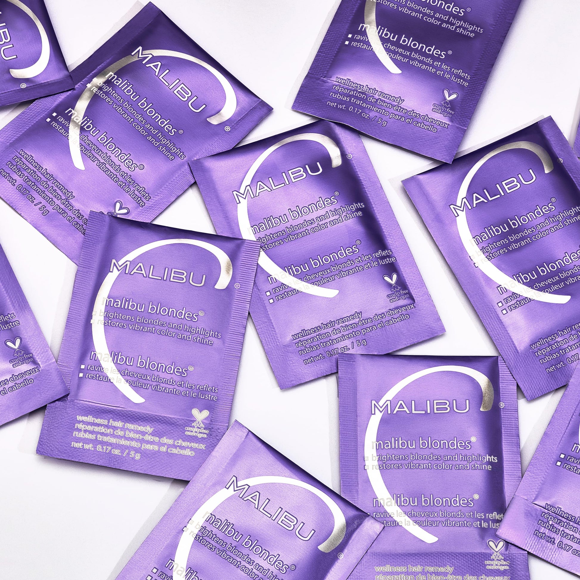 White Smoke Malibu C Mini Rehab Malibu Blondes - Contains 2 Hair Remedy Packets - Vitamin Complex Hair Remedy to Restore Hair Vibrancy - Hair Care for Natural & Processed Blondes