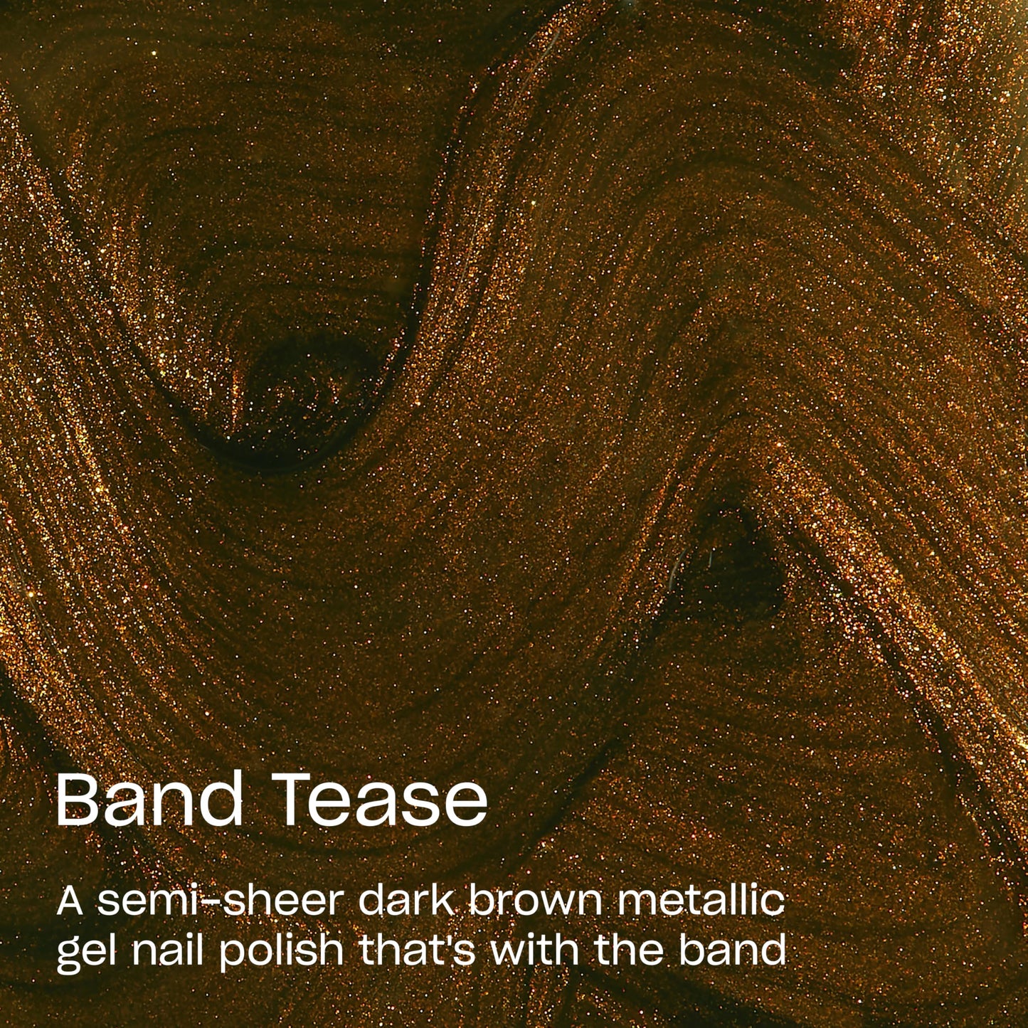 Black OPI GelColor Band Tease | Semi-Sheer Dark Gold Brown Metallic LED Cure Gel Nail Polish | Salon-Quality Shine, Long-Lasting Wear | 0.5 Fl Oz | What's Your Mani-tude | Fall 2025