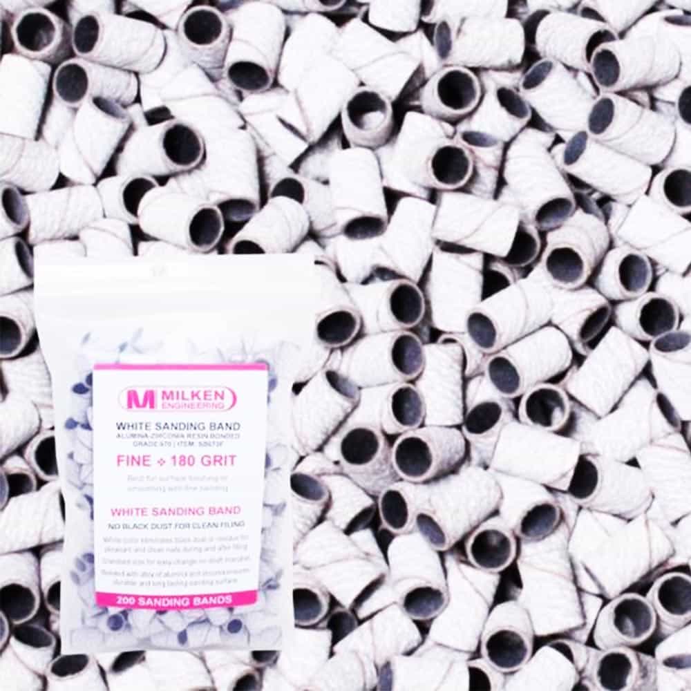 White Smoke Milken 200 White Sanding Band Fine 180 Grit SB677F
